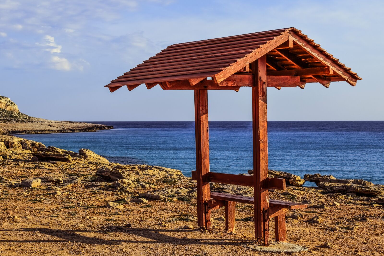 Nikon D3300 sample photo. Kiosk, bench, landscape photography