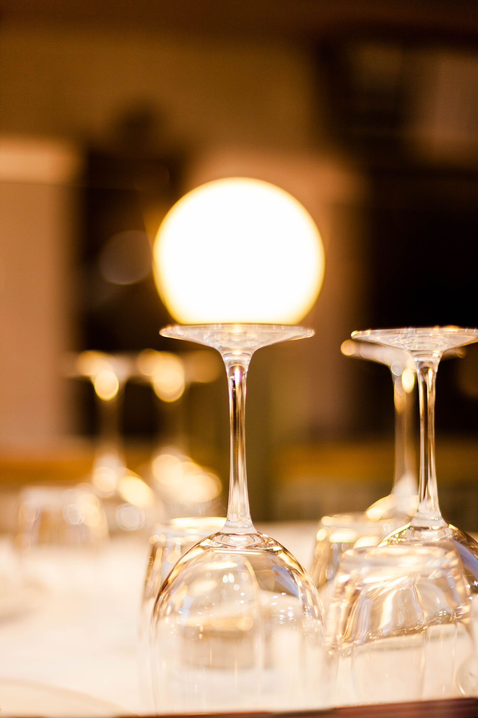 Canon EOS 5D Mark II sample photo. Glass, light, orb, restaurant photography