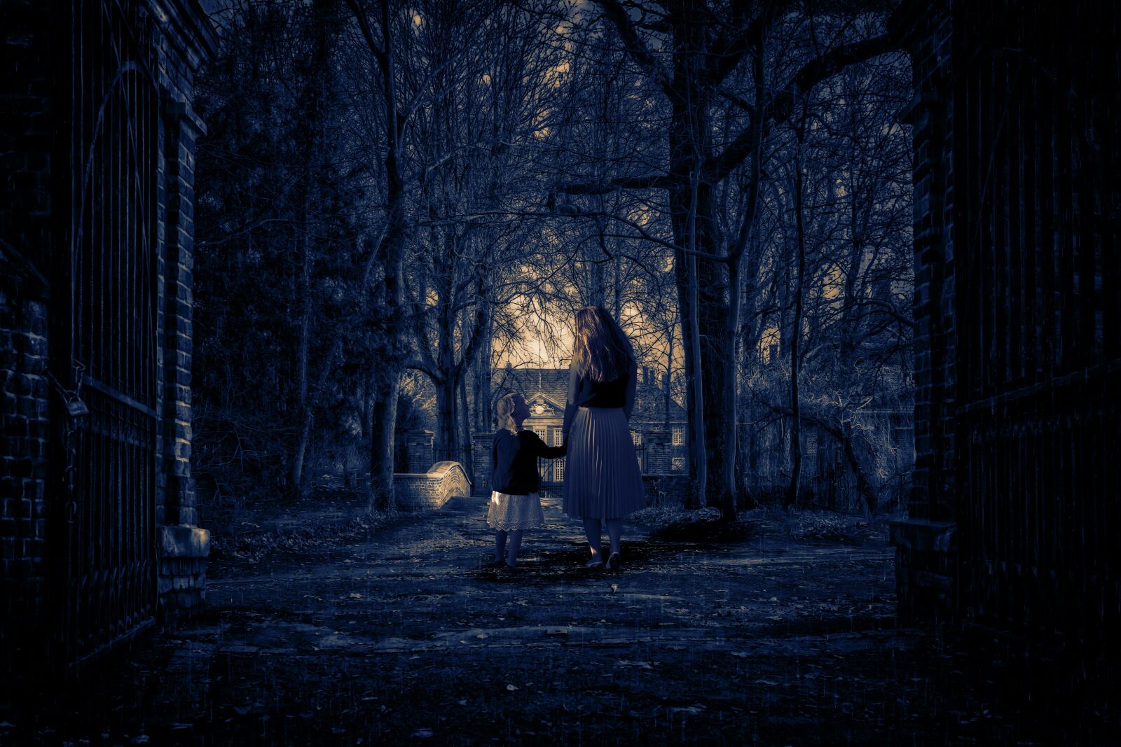 Nikon D3300 sample photo. Night, house, woods photography