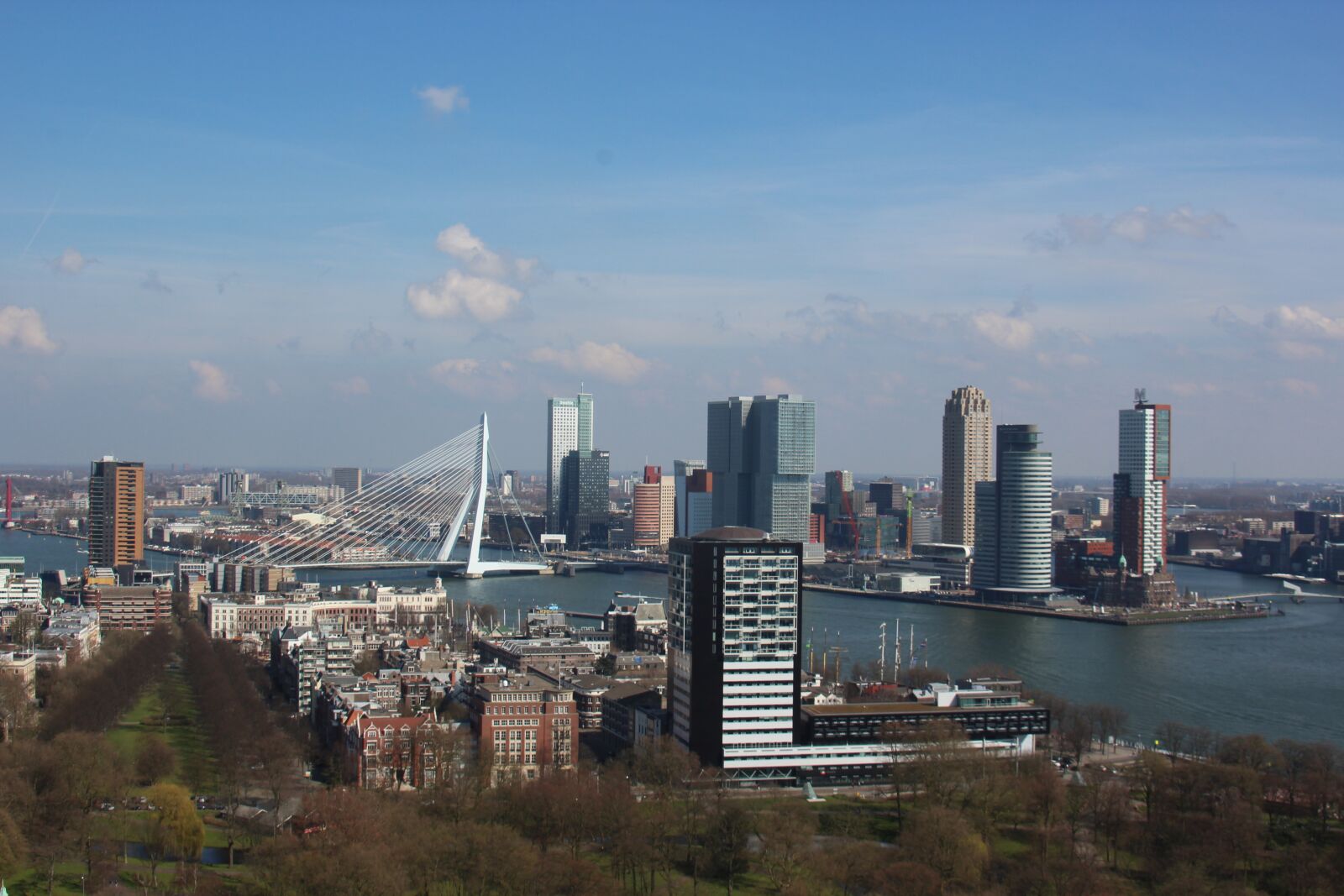 Canon EOS 1200D (EOS Rebel T5 / EOS Kiss X70 / EOS Hi) sample photo. Rotterdam, euromast, erasmus bridge photography