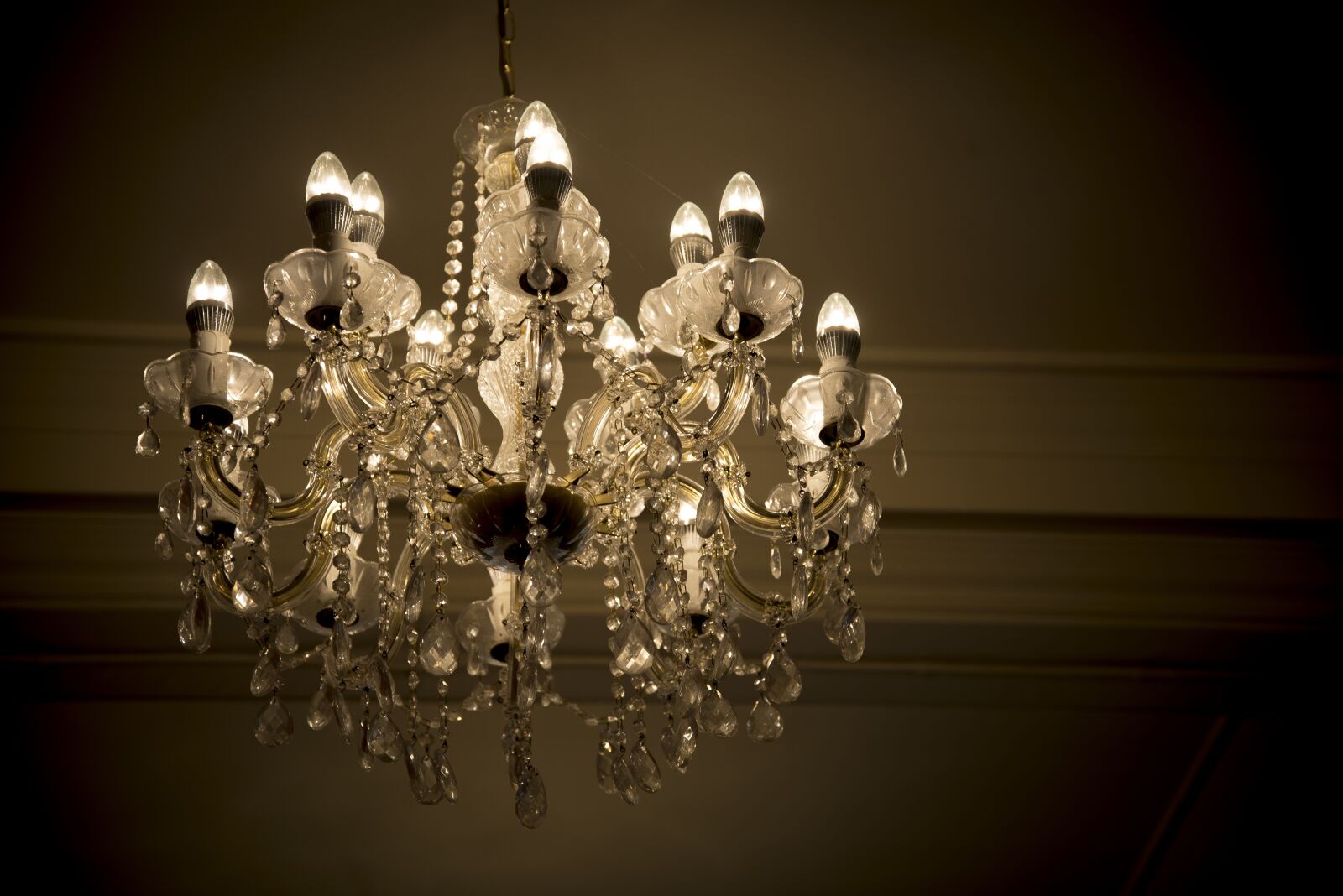 Nikon D600 sample photo. Chandelier, wedding, gold photography