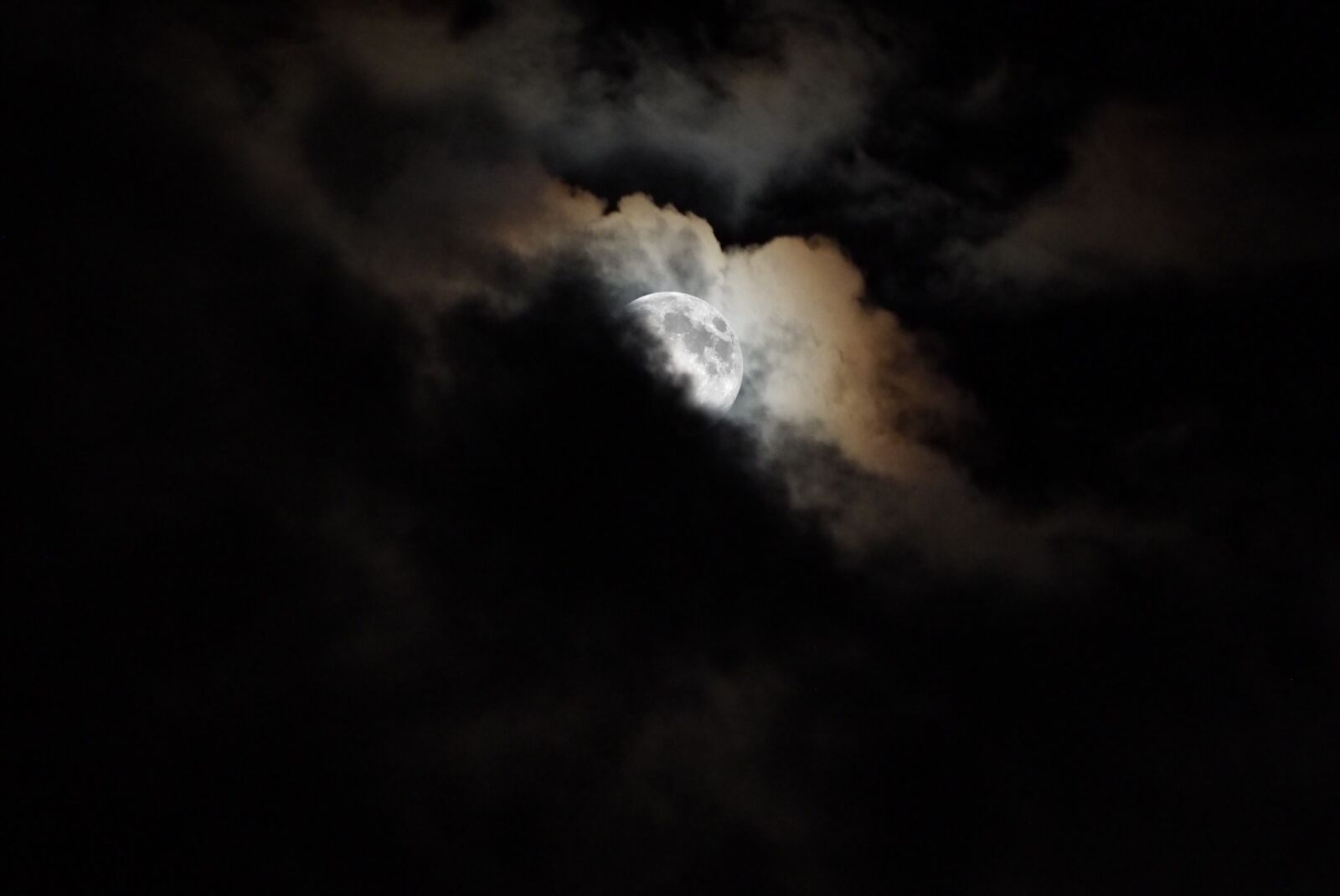 Olympus OM-D E-M10 sample photo. Night, moon, full moon photography