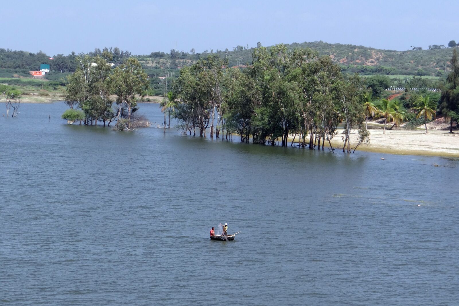 Sony DSC-HX200V sample photo. Coracle, fishing, dragnet photography