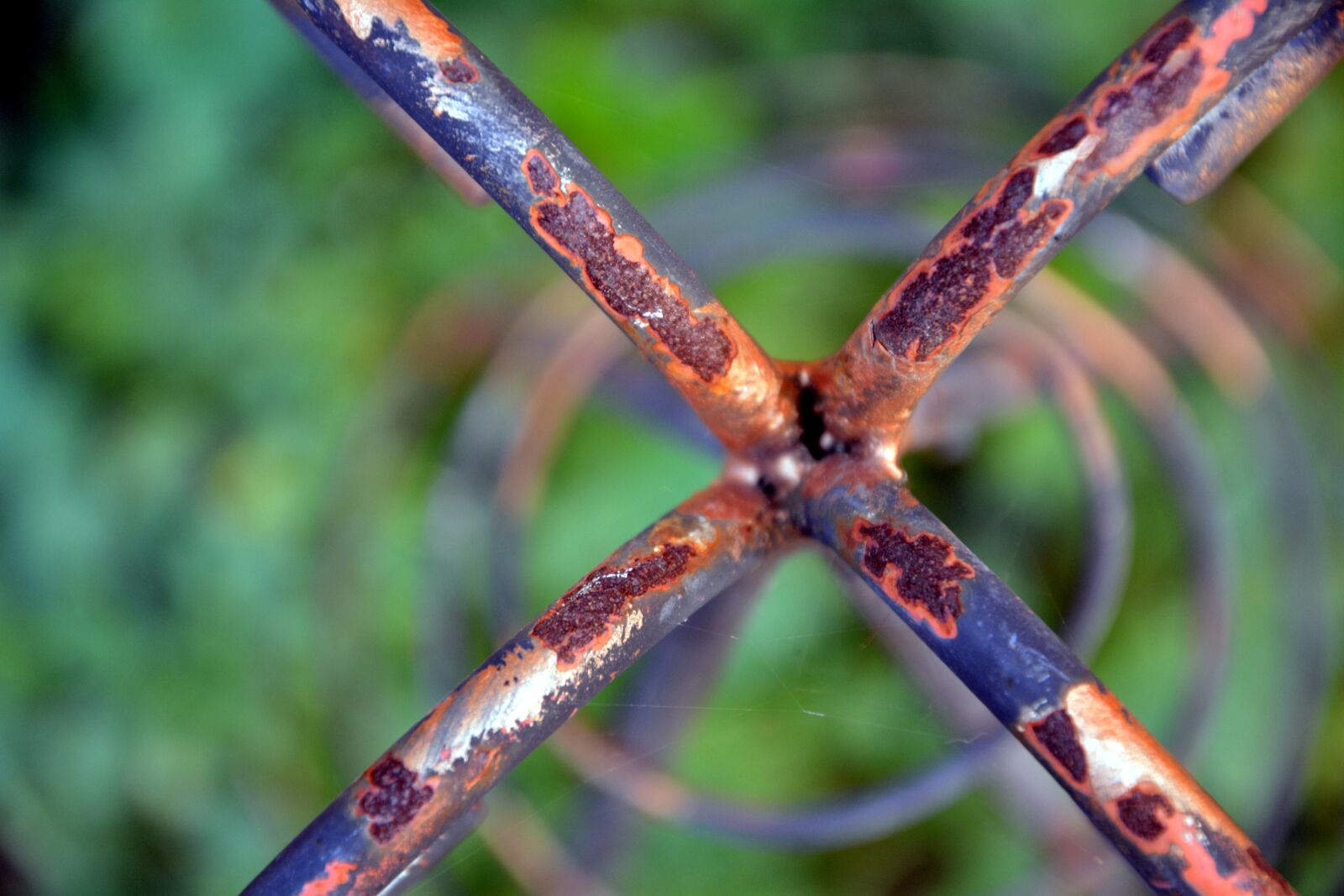 Nikon D5200 sample photo. Design, rusted, garden ornament photography