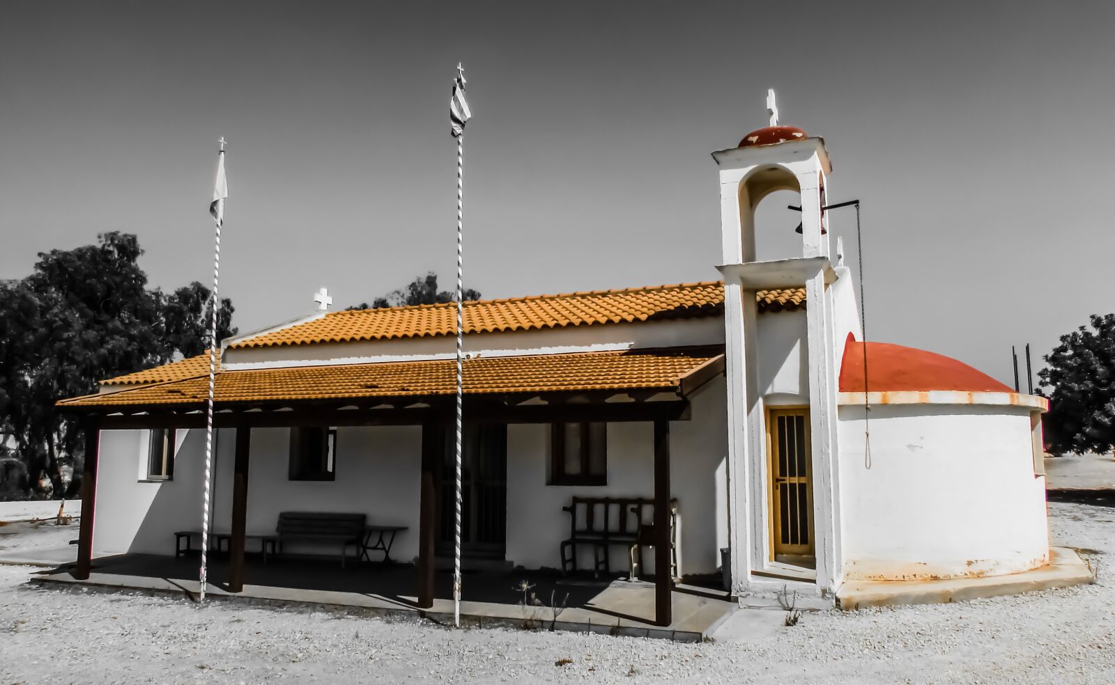 Canon PowerShot SX400 IS sample photo. Cyprus, avgorou, chapel photography