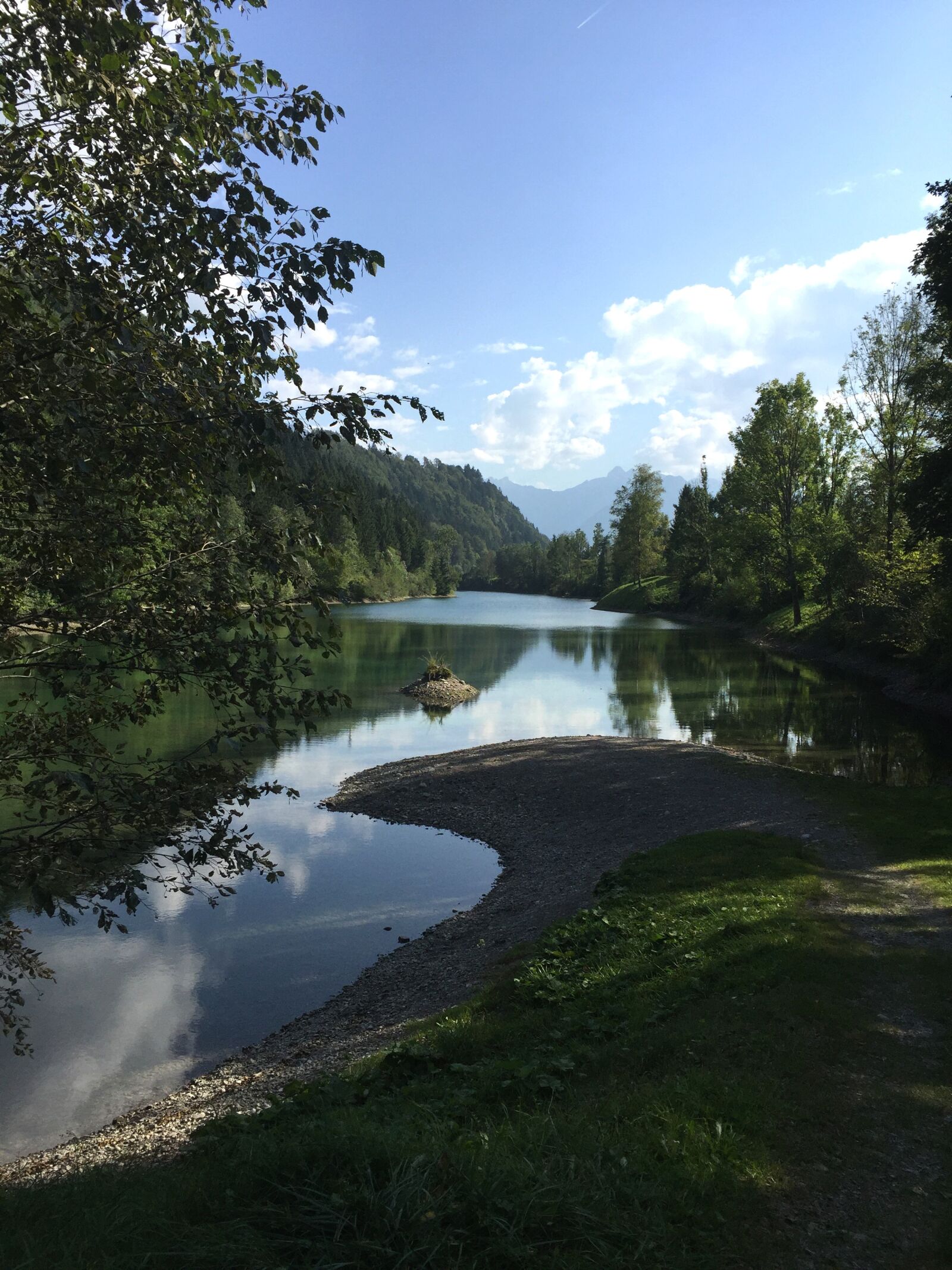 Apple iPhone 6 sample photo. Auwaldsee, fishing, oberstdorf photography