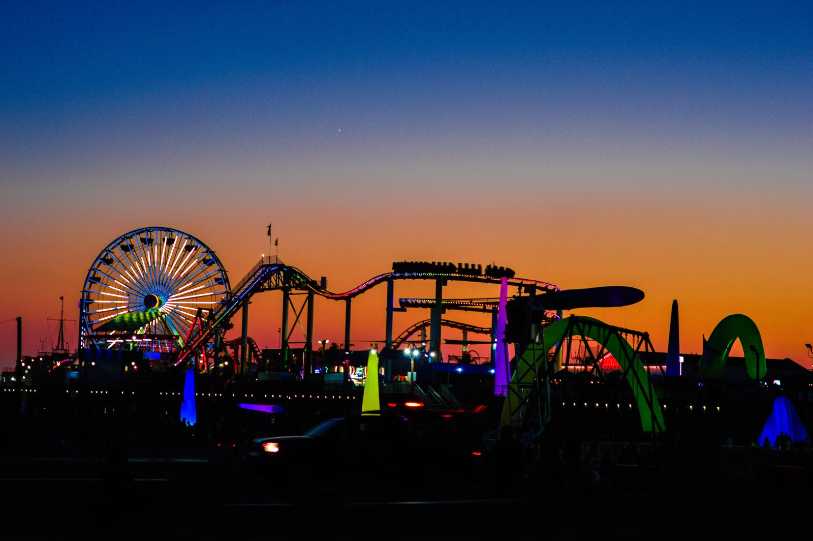Nikon D3200 sample photo. Santamonicapier, santamonica, sunset photography