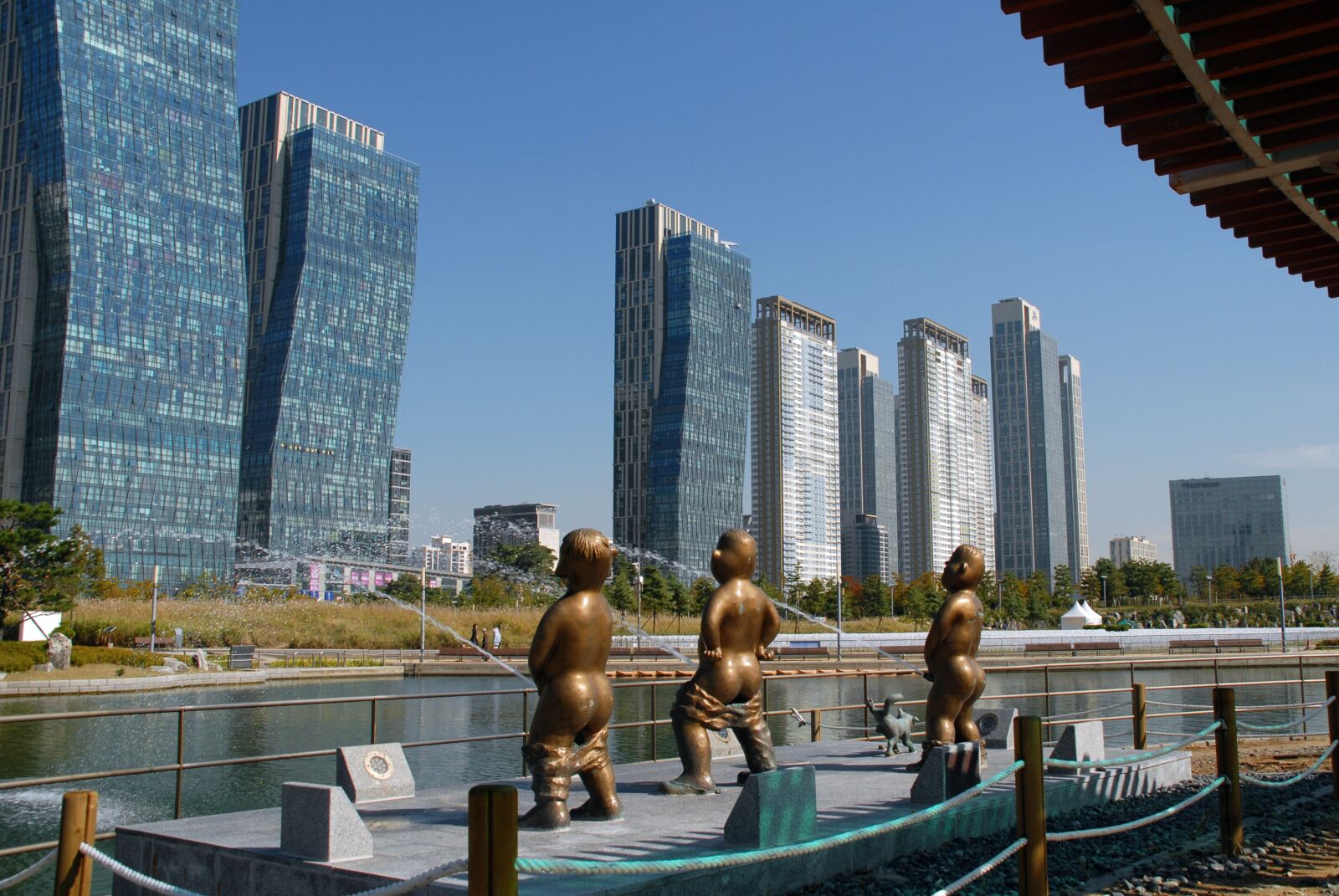 Nikon D200 sample photo. Songdo incheon korea, building photography