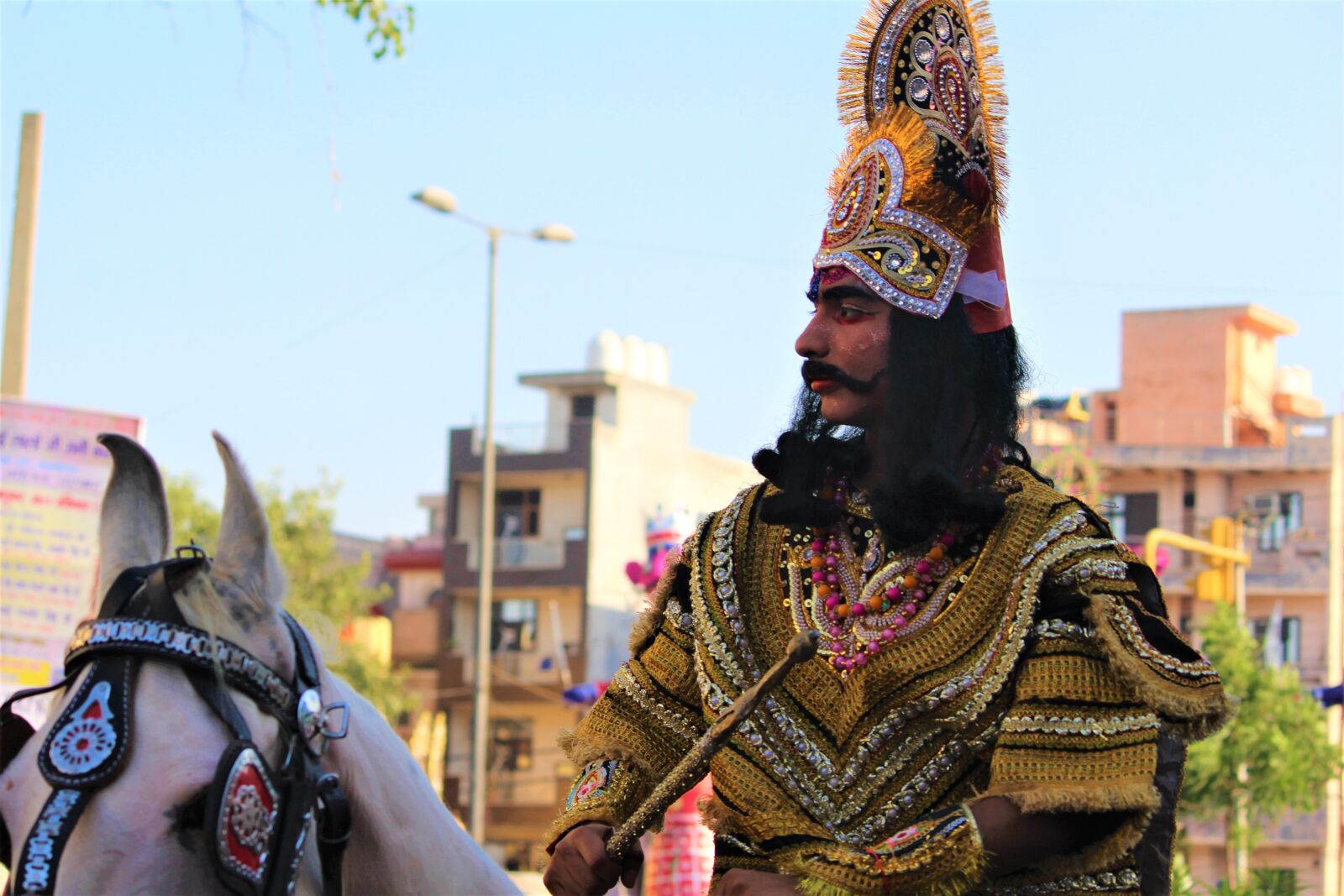 Canon EOS 1200D (EOS Rebel T5 / EOS Kiss X70 / EOS Hi) sample photo. Dusshera, ravan, indian photography