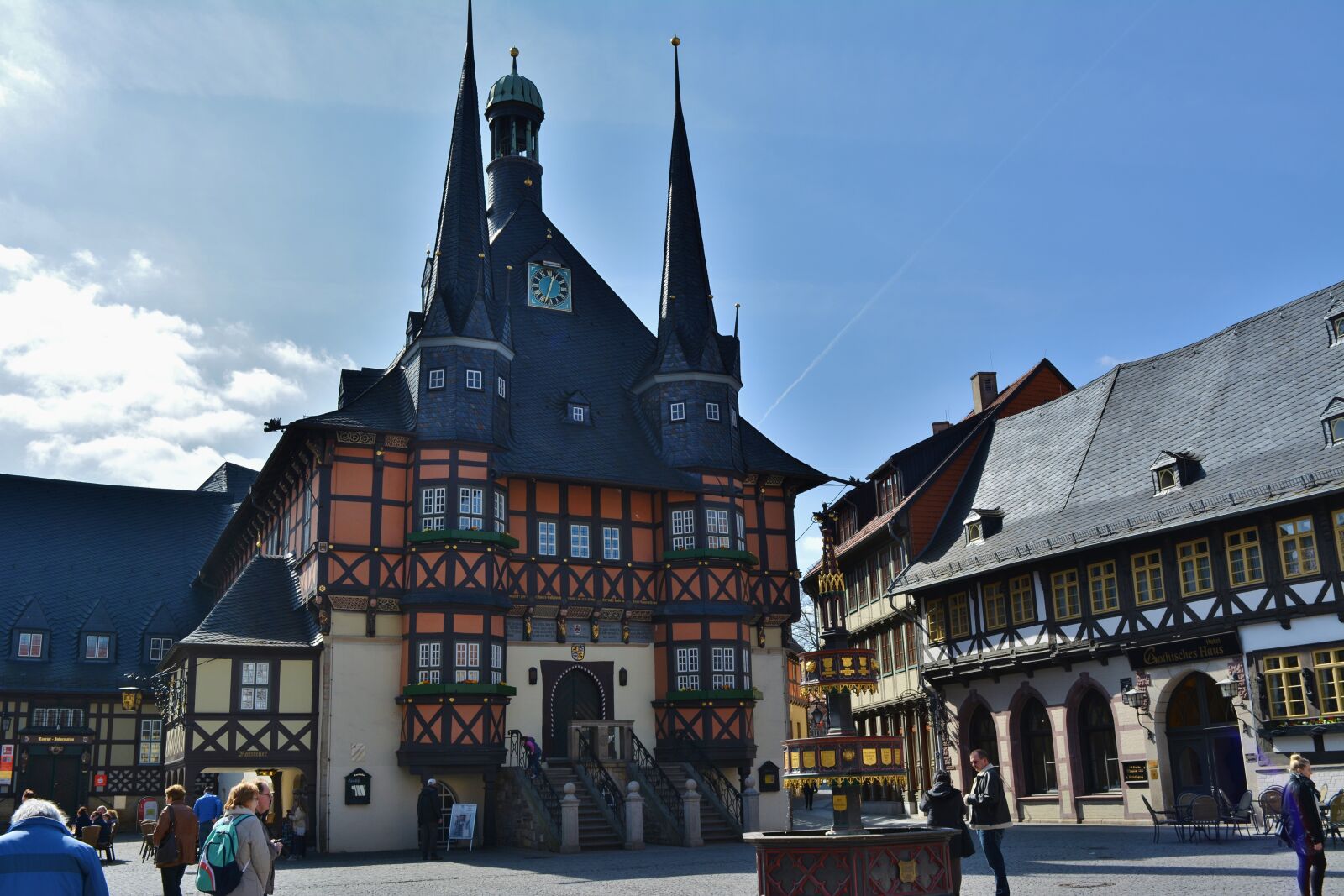Nikon D5200 sample photo. Wernigerode, town hall, historically photography