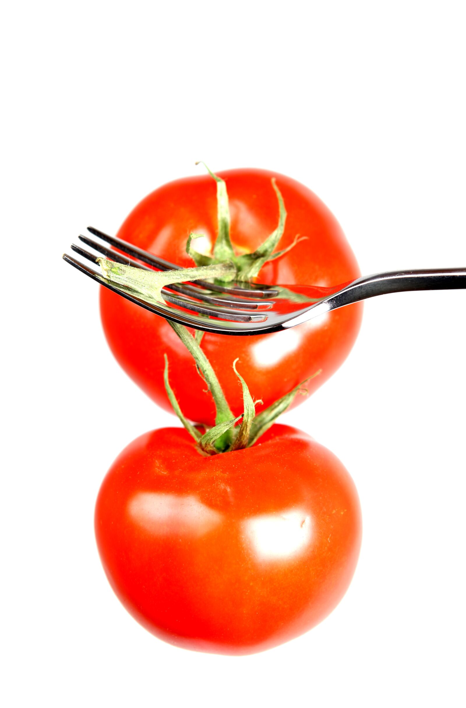Canon EOS 5D Mark II sample photo. Tomatoes, fork, eat photography