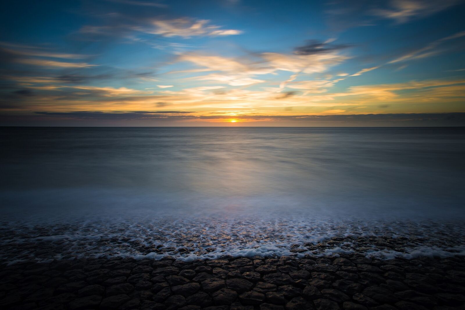 Nikon D600 sample photo. Sunset, long exposure, sea photography