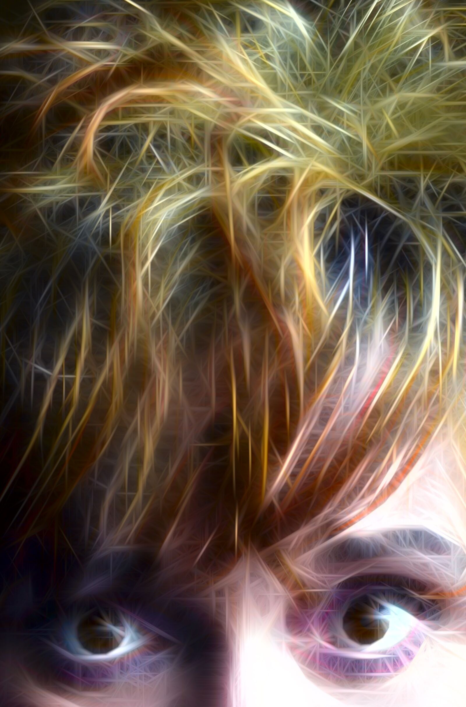 Nikon D3100 sample photo. Eyes, hair, colorful photography