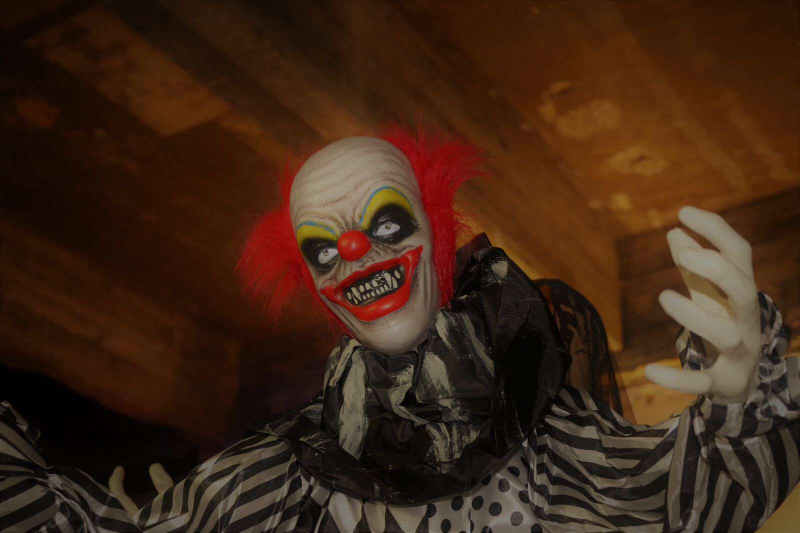 Canon EOS 80D sample photo. Halloween, scary clown, scary photography