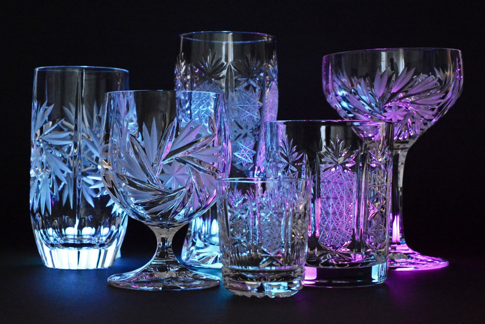 Nikon D7100 sample photo. Crystal glasses, crystal, glass photography