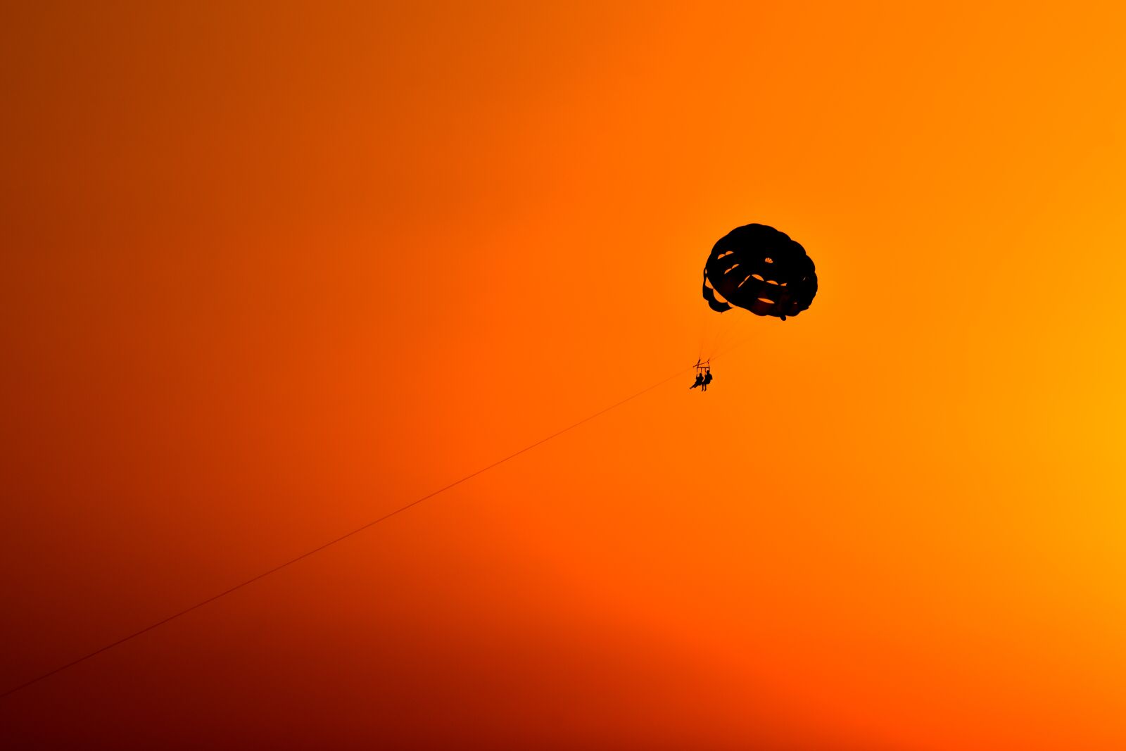 Nikon D3300 sample photo. Sunset, parachute, sky photography