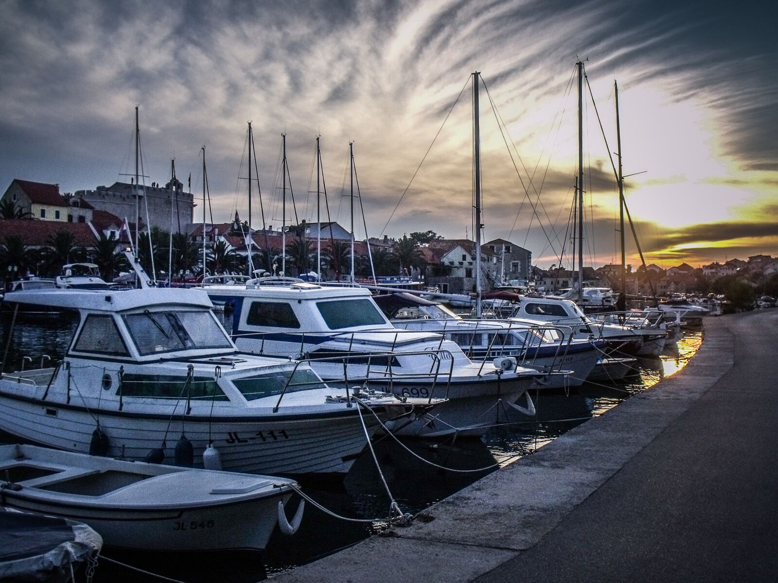 Fujifilm FinePix S1500 sample photo. Port, sky, evening photography