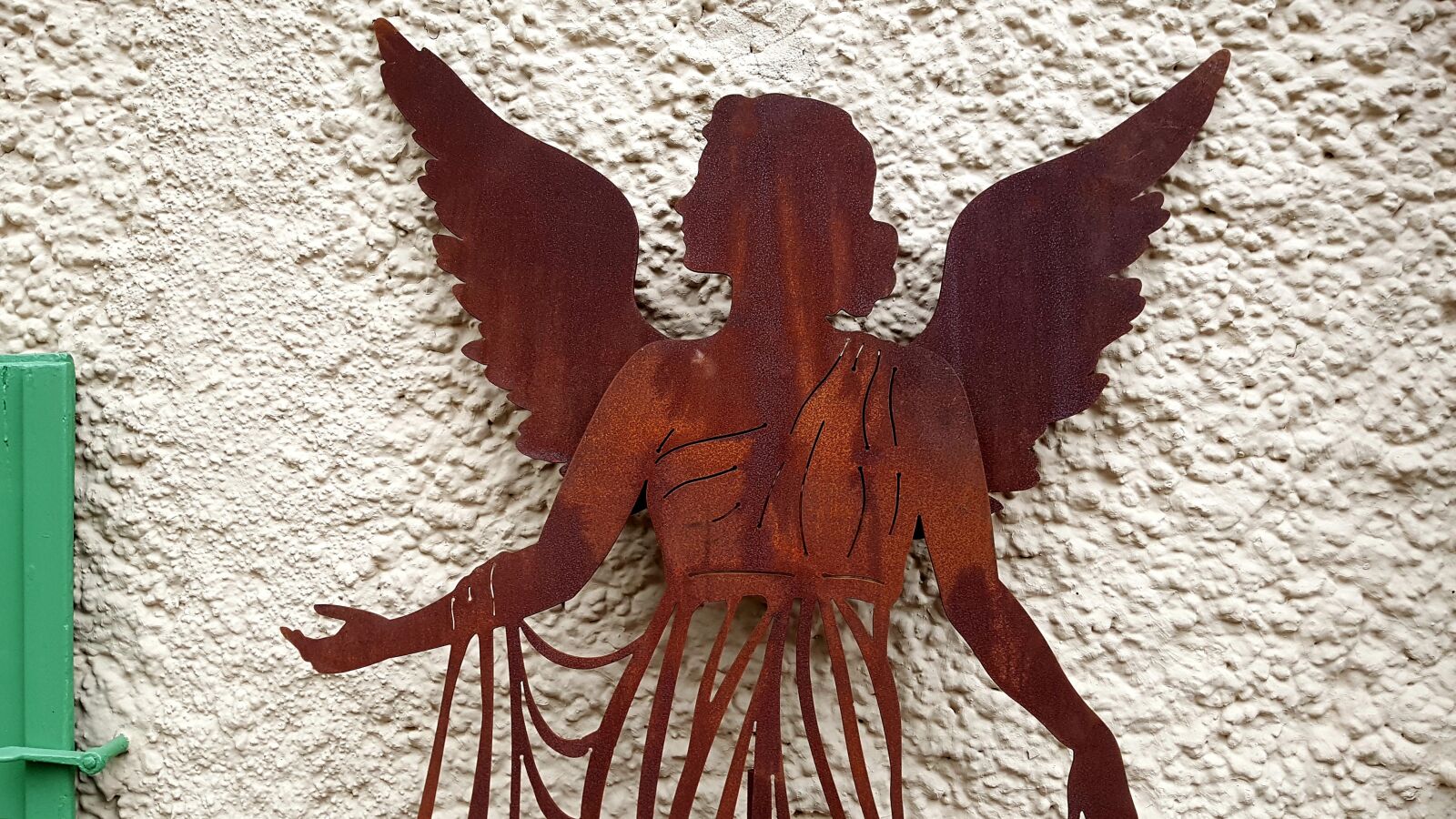 Samsung Galaxy S7 Edge sample photo. Angel, wing, metal photography