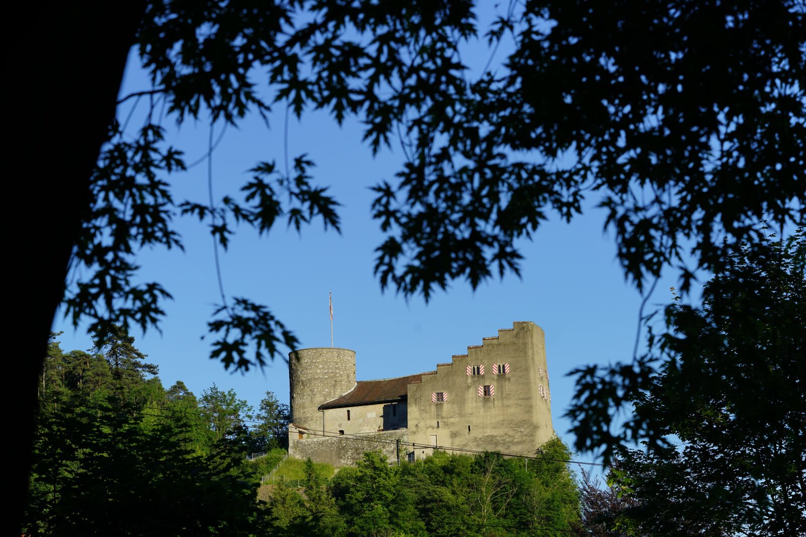 Sony a7R II + Sony FE 90mm F2.8 Macro G OSS sample photo. Alt-falkenstein castle, castle, height photography