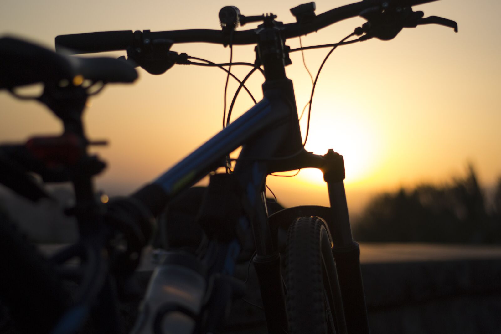 Nikon D3100 sample photo. Bike, sunset, evening photography