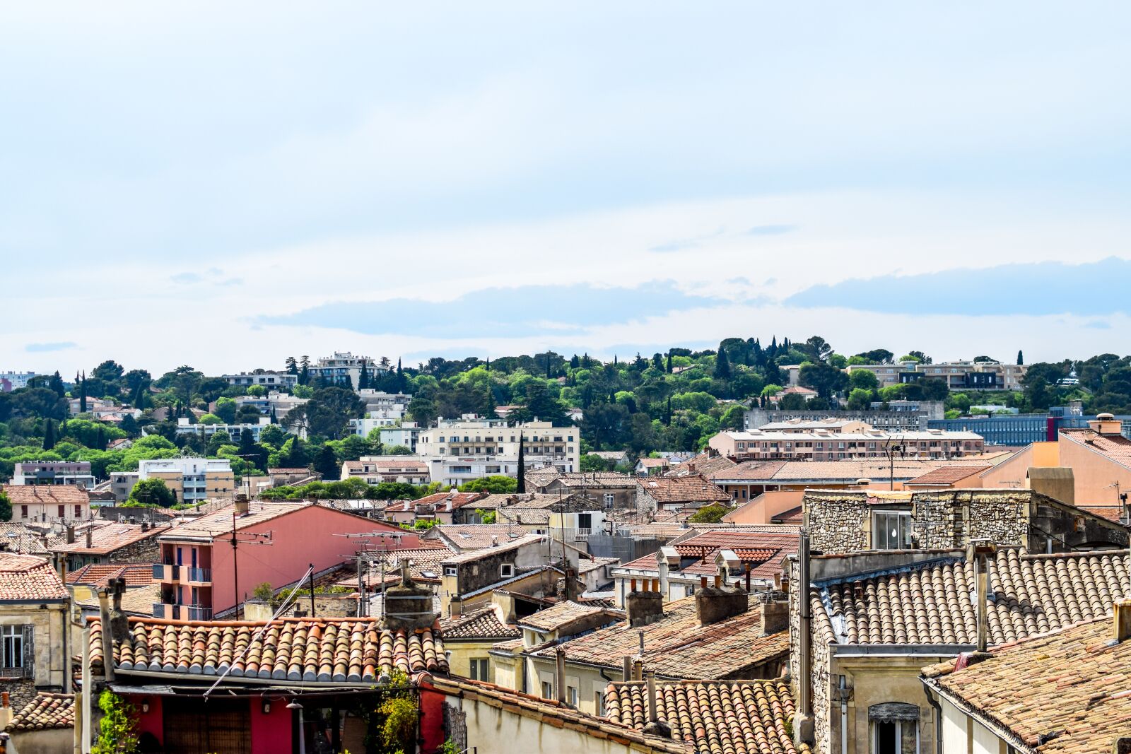 Nikon D5300 sample photo. Nimes, roofing, roof photography