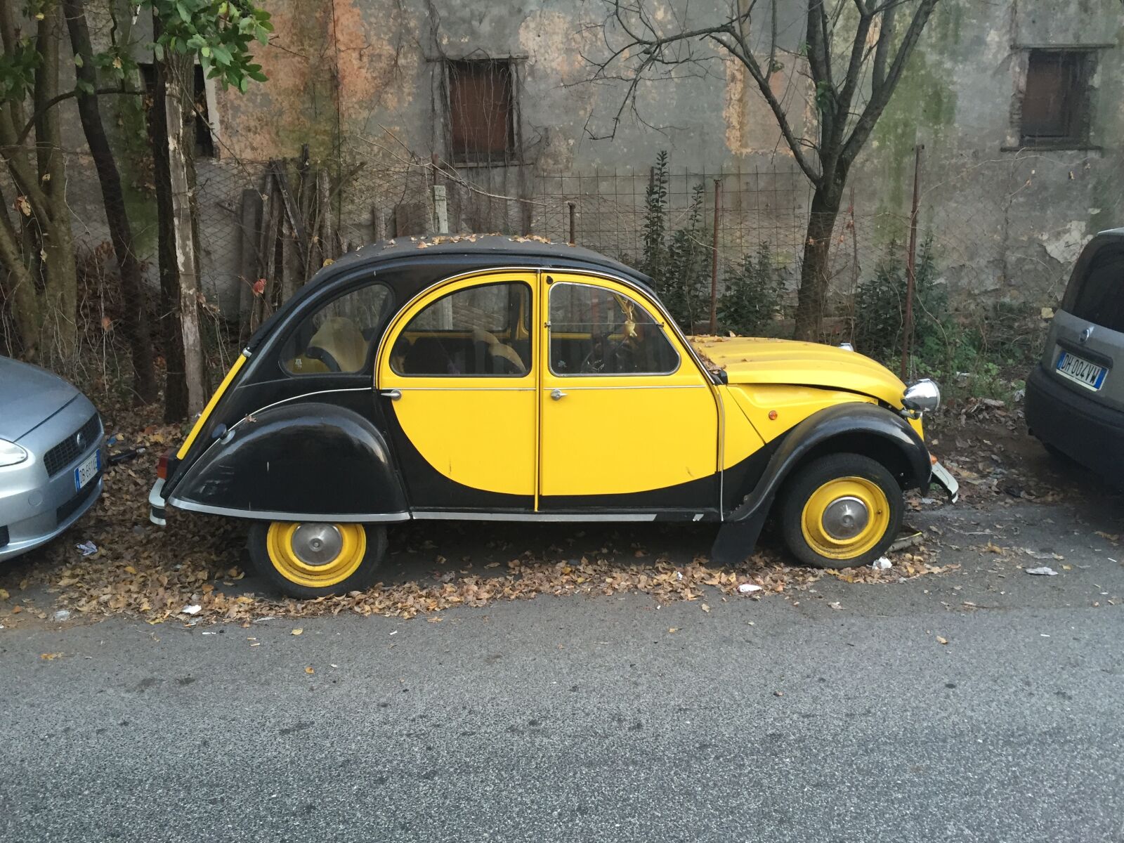 Apple iPhone 6 sample photo. Machine, yellow, nero photography