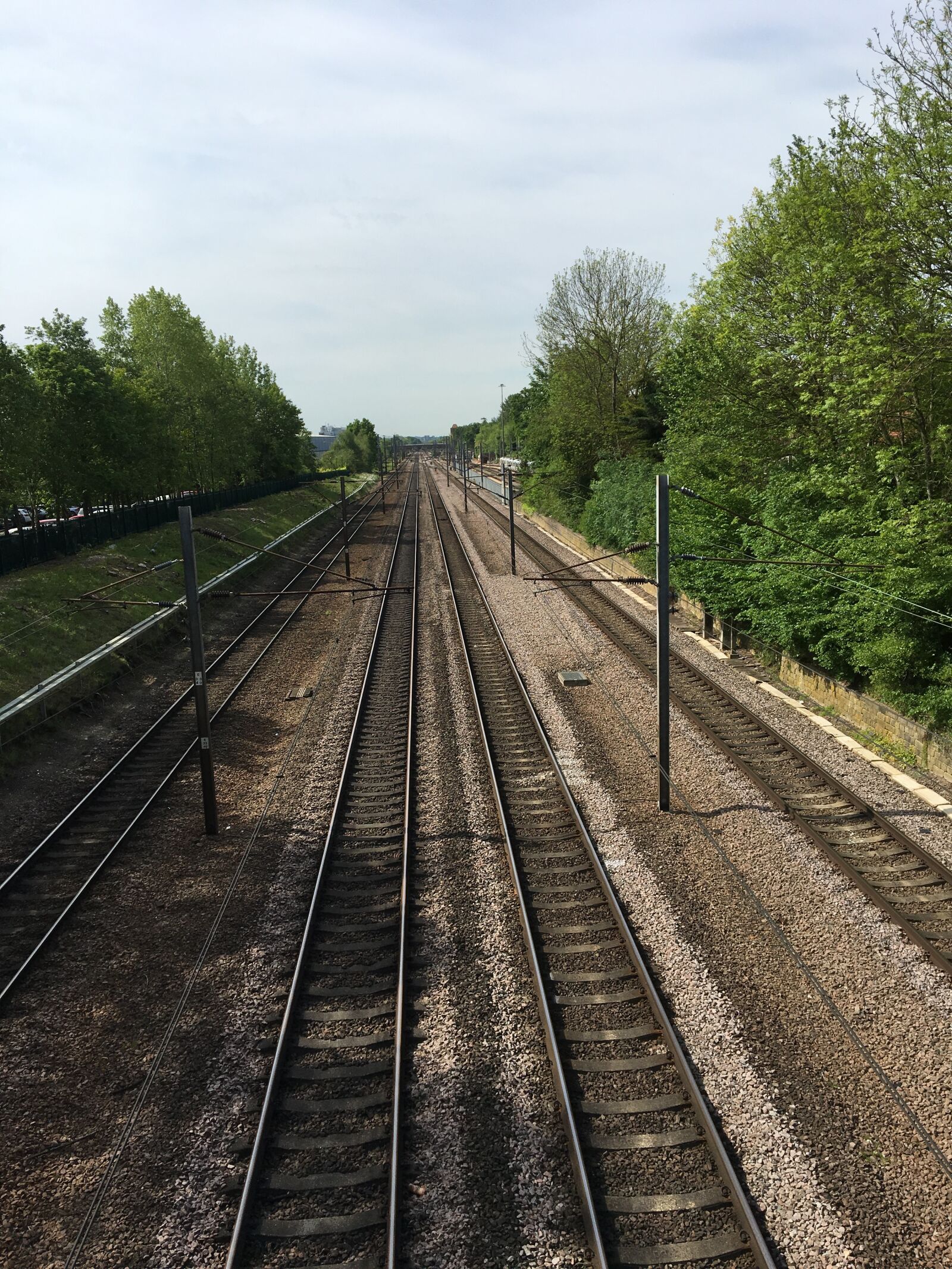 Apple iPhone 6s sample photo. Train line, train tracks photography
