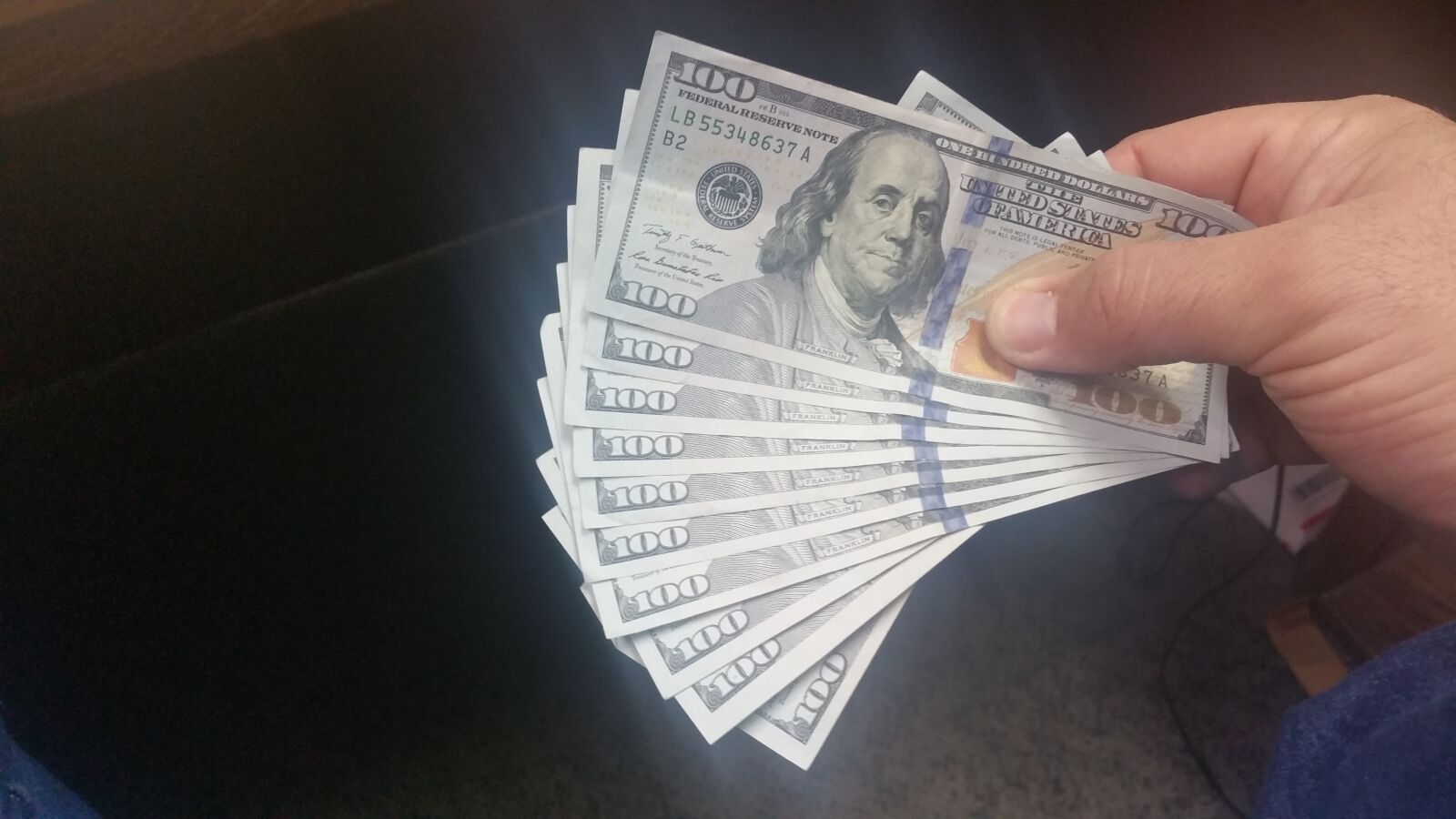 Samsung Galaxy Note4 sample photo. Cash, dollars, hundred, dollas photography
