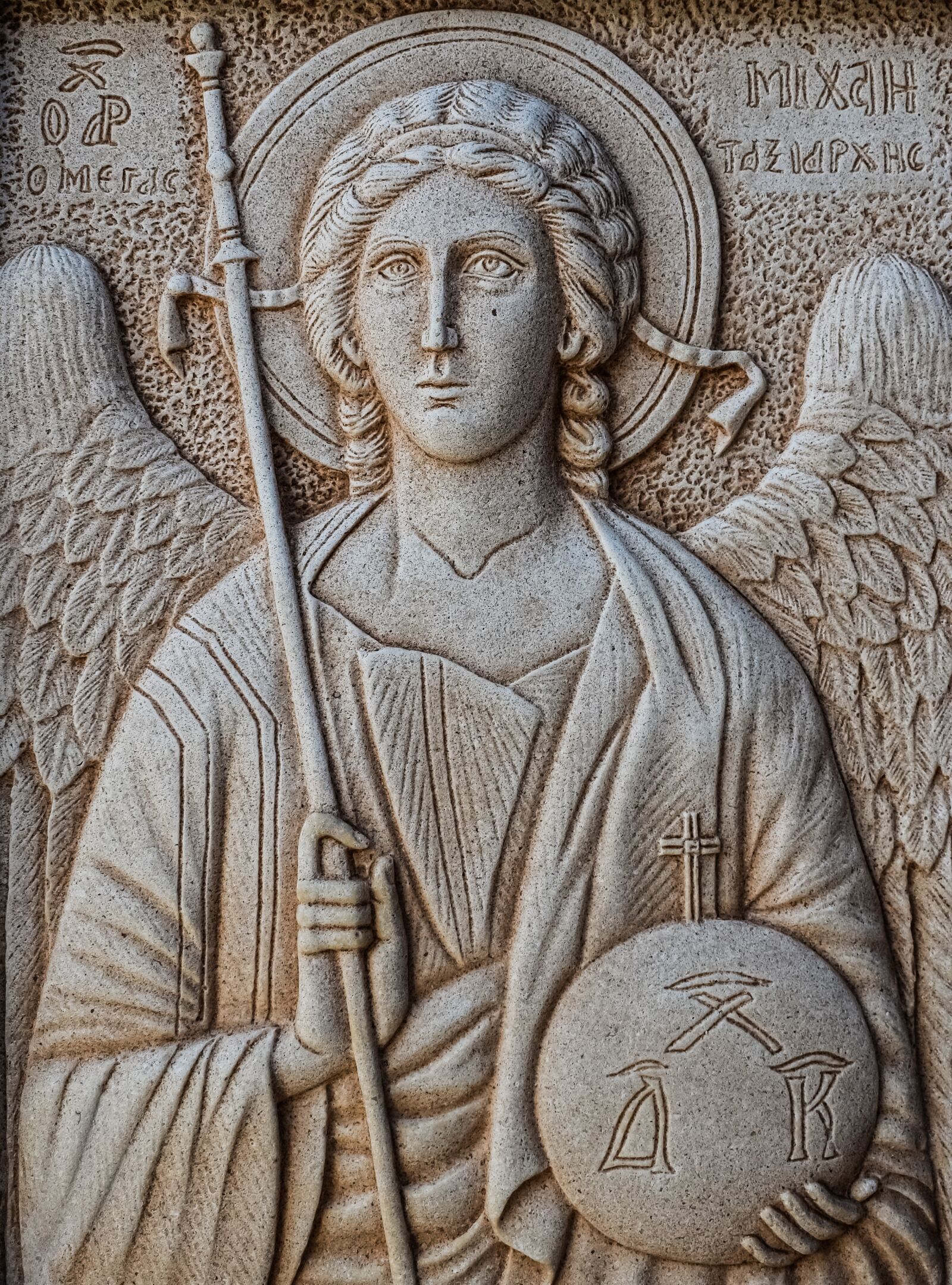 Nikon D3300 sample photo. Engraving, archangel michael, wall photography