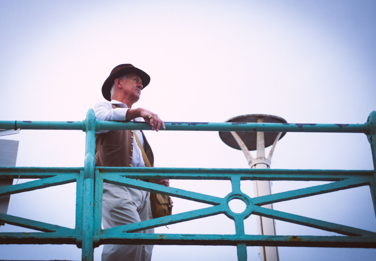Canon EF 28-70mm f/2.8L USM sample photo. Man, in, brown, vest photography