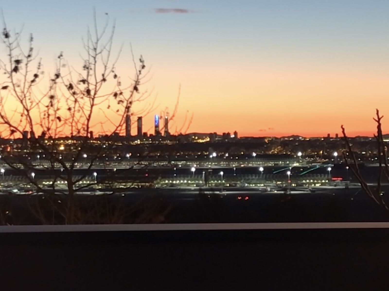 Apple iPad Pro (10.5-inch) sample photo. Madrid, twilight, sunset photography