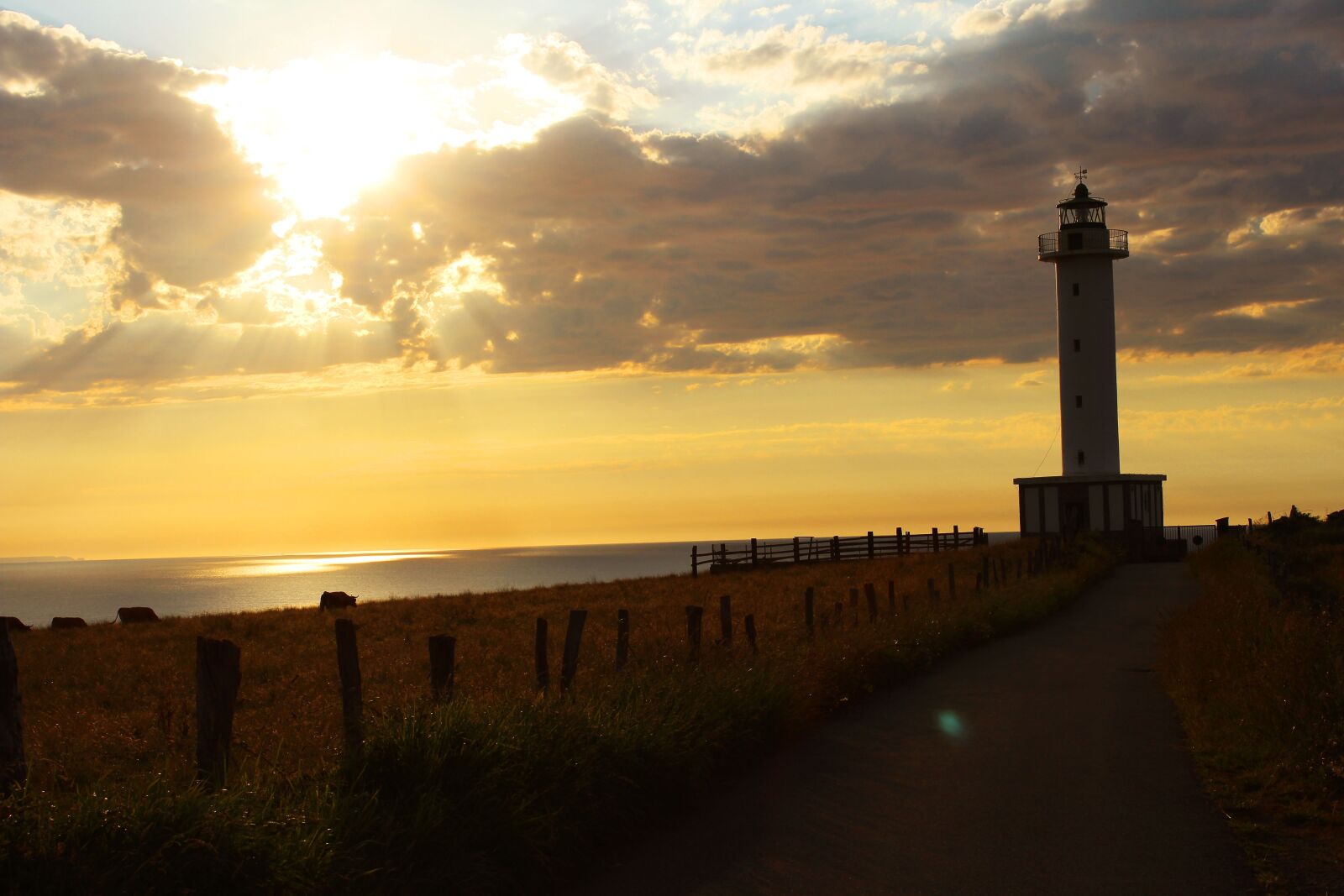 Canon EOS 1200D (EOS Rebel T5 / EOS Kiss X70 / EOS Hi) sample photo. Sea, lighthouse, sunset photography