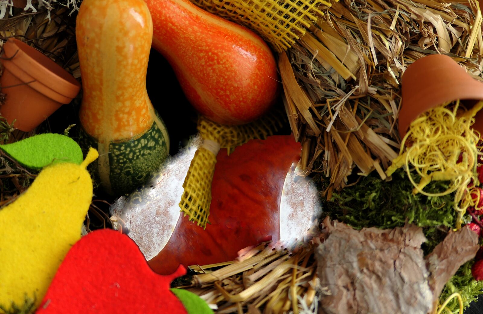 Panasonic Lumix DMC-LX10 (Lumix DMC-LX15) sample photo. Autumn, autumn wreath, herbstdeko photography