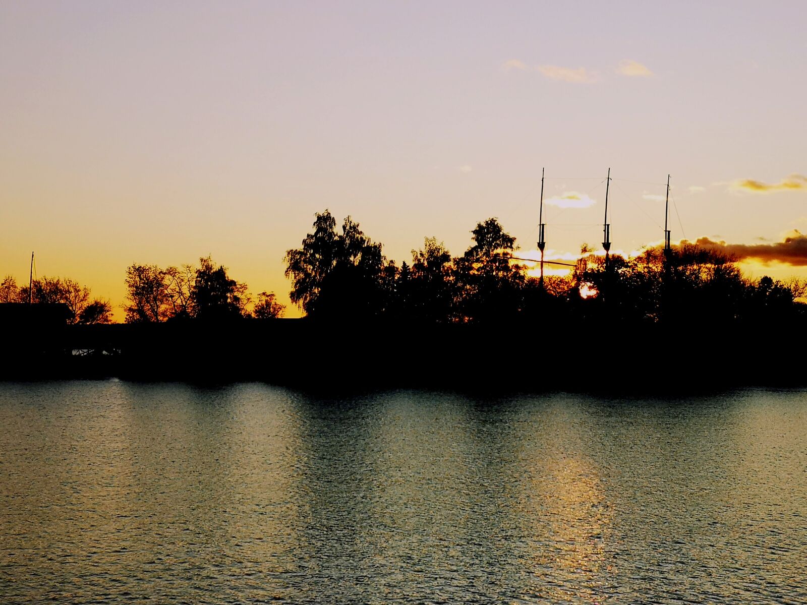 HUAWEI CLT-L29 sample photo. Port, water, sunset photography