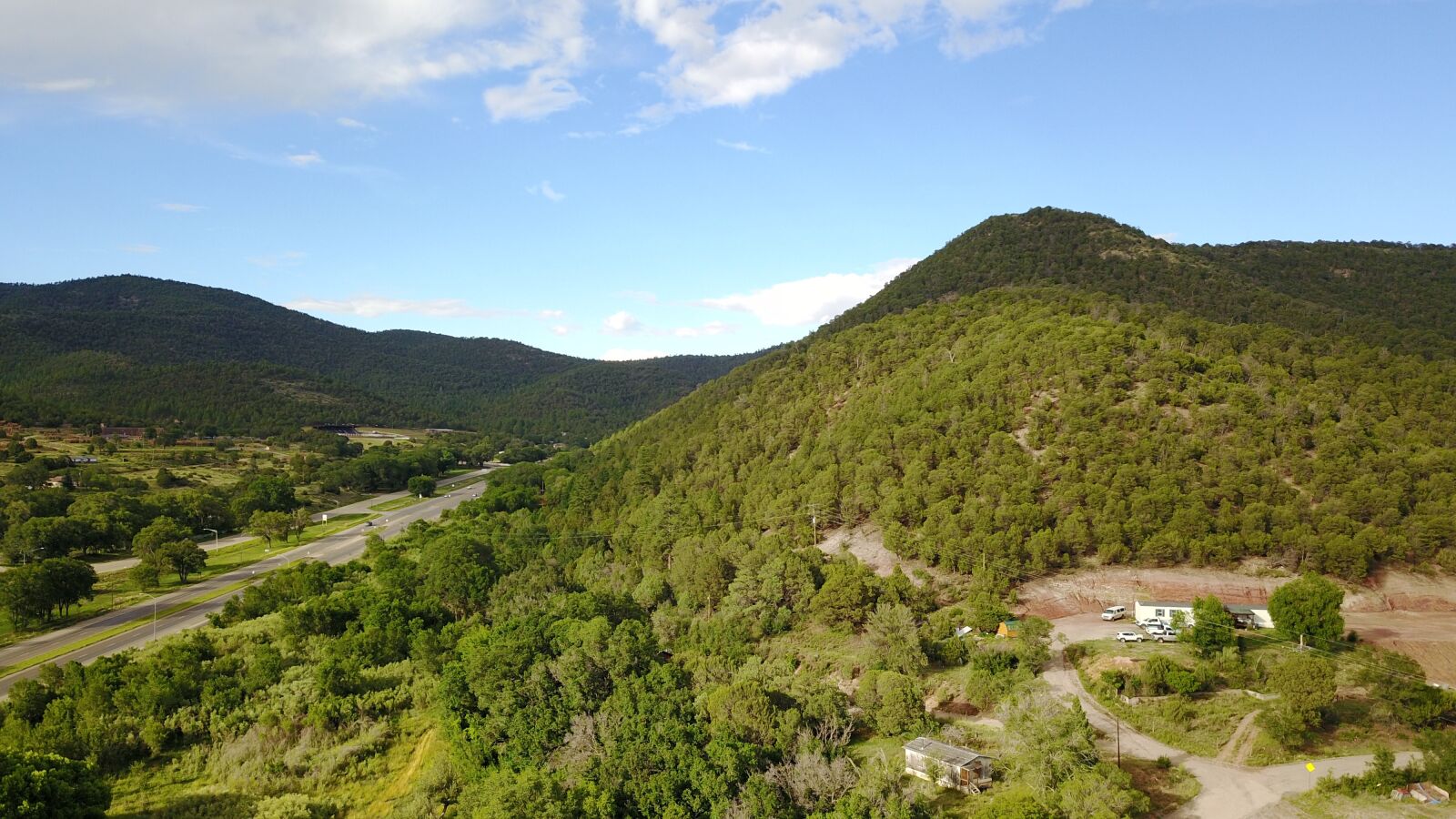 DJI FC220 sample photo. Mountains, mountain side, green photography