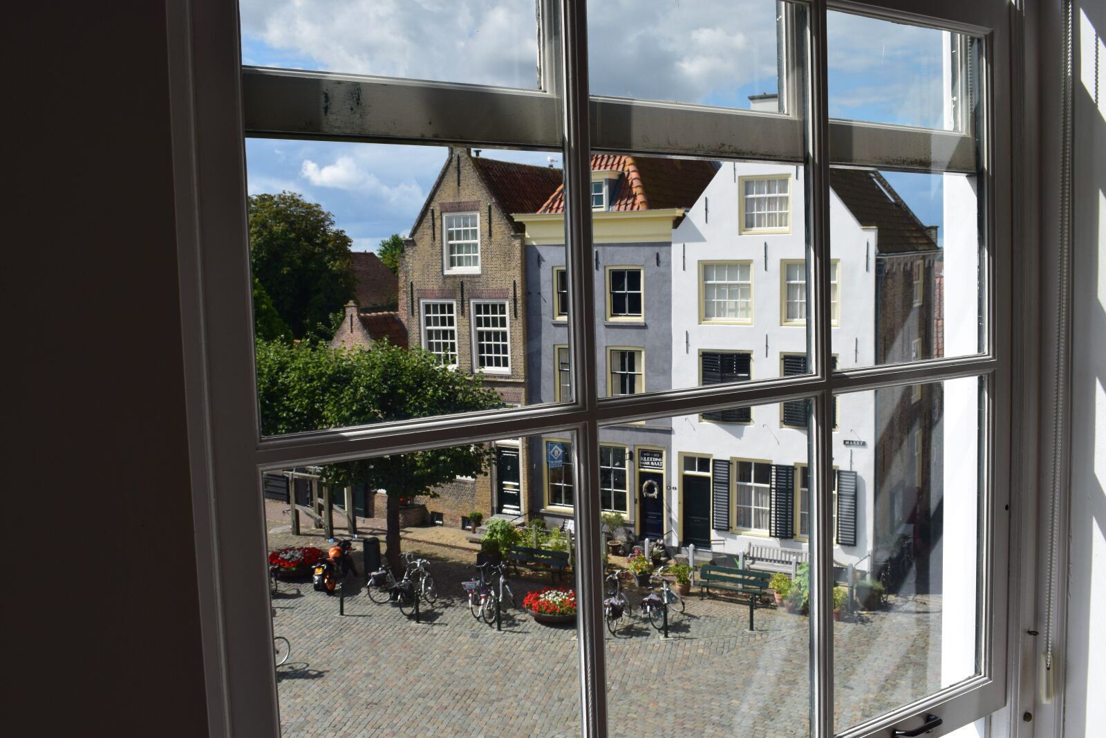 Nikon D3300 sample photo. Window view, town, houses photography