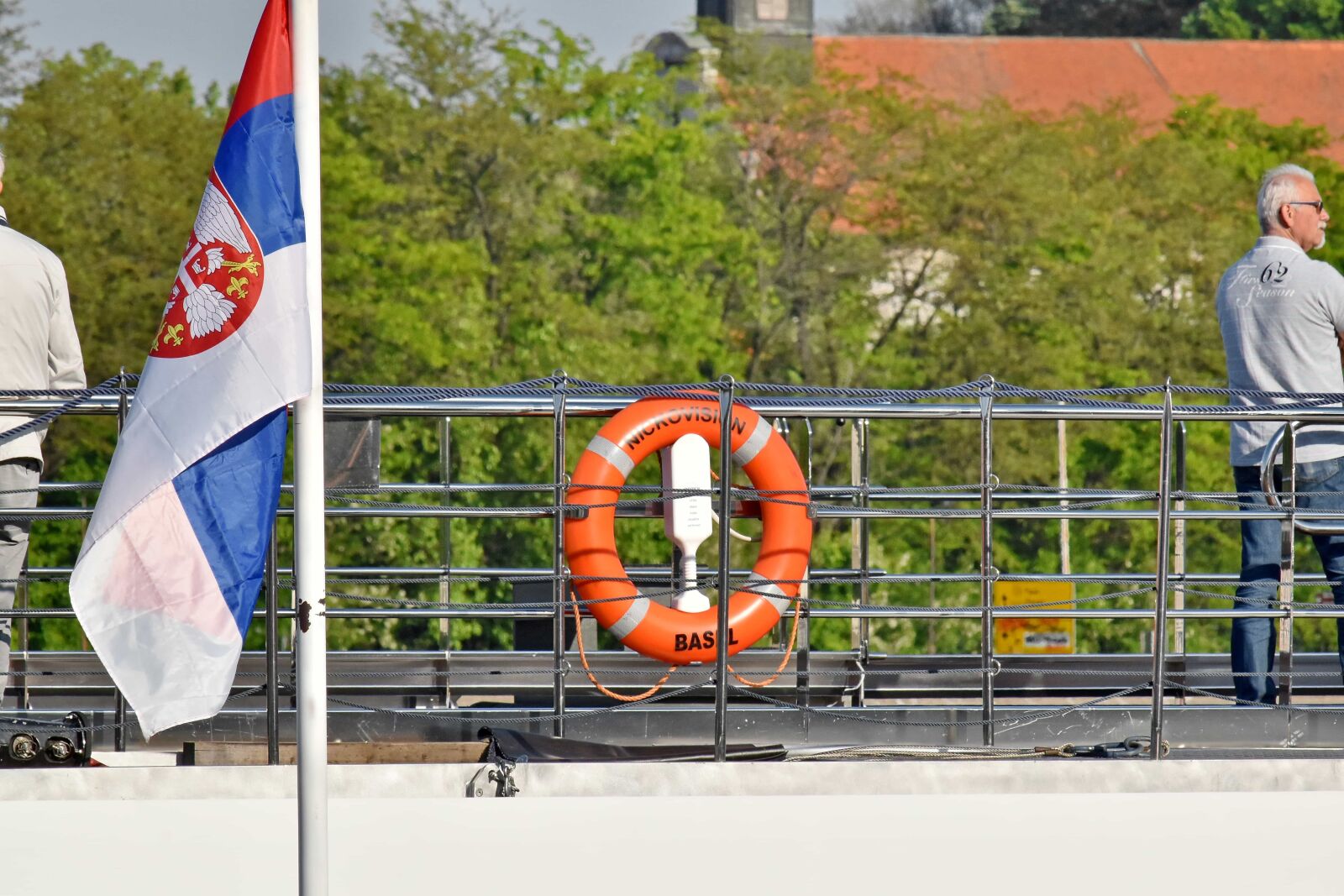 Nikon D5500 sample photo. Cruise ship, flag, serbia photography
