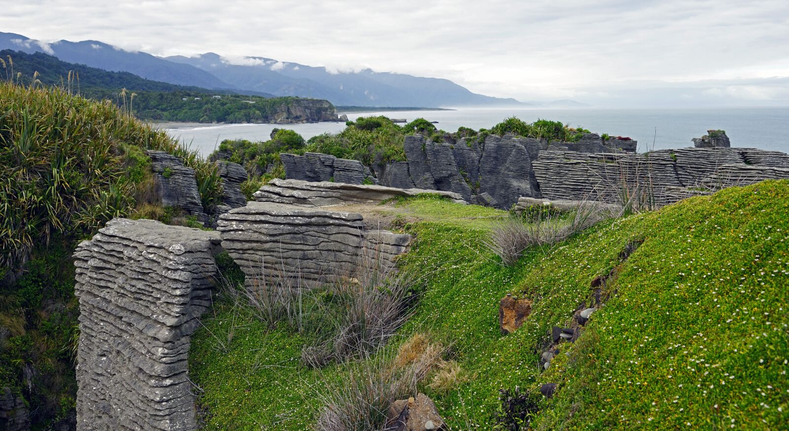 Sony a7 + Sony FE 24-240mm F3.5-6.3 OSS sample photo. Pancake rocks, new zealand photography