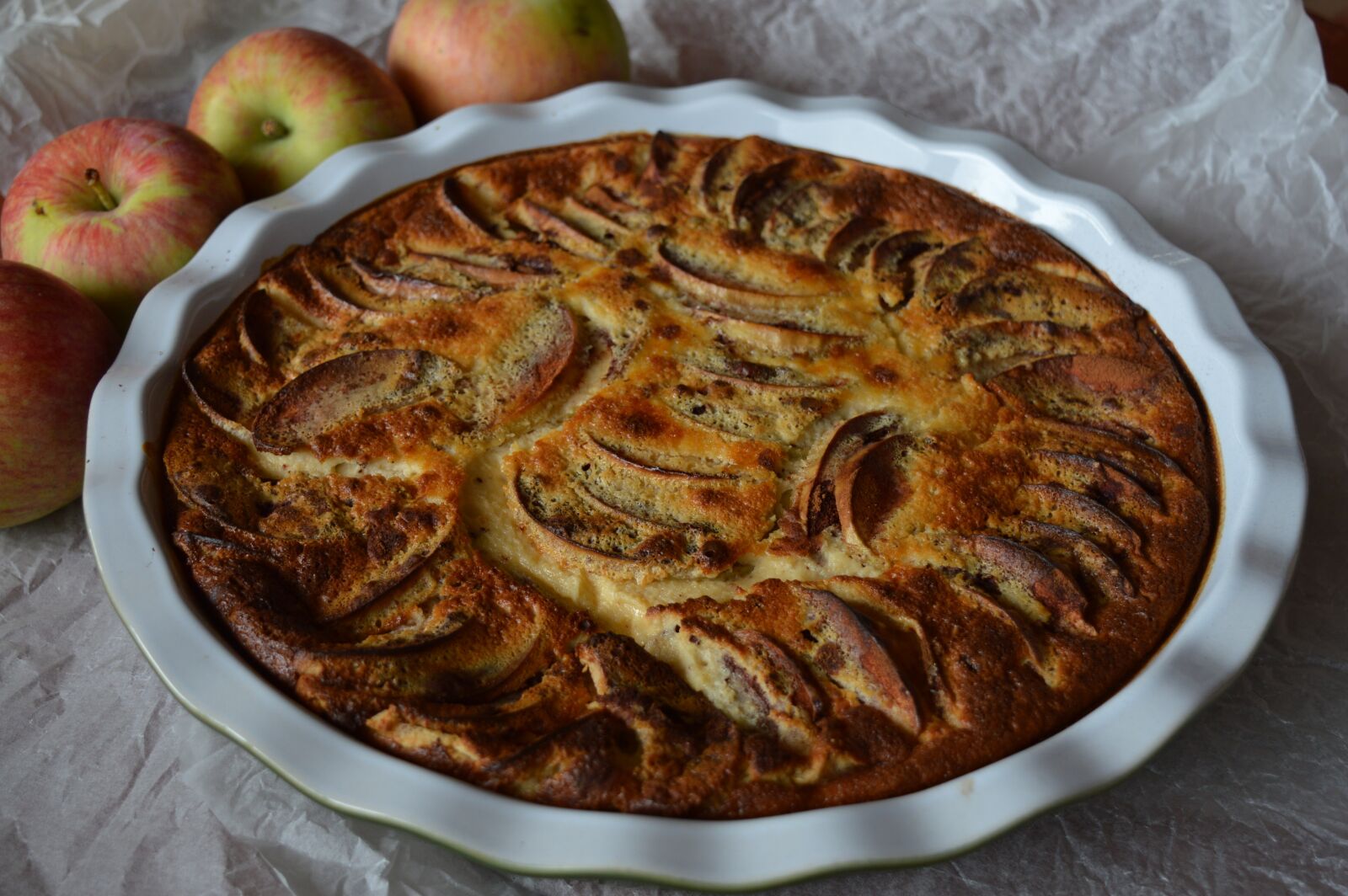 Nikon D3200 sample photo. Apple pie, apple, cake photography