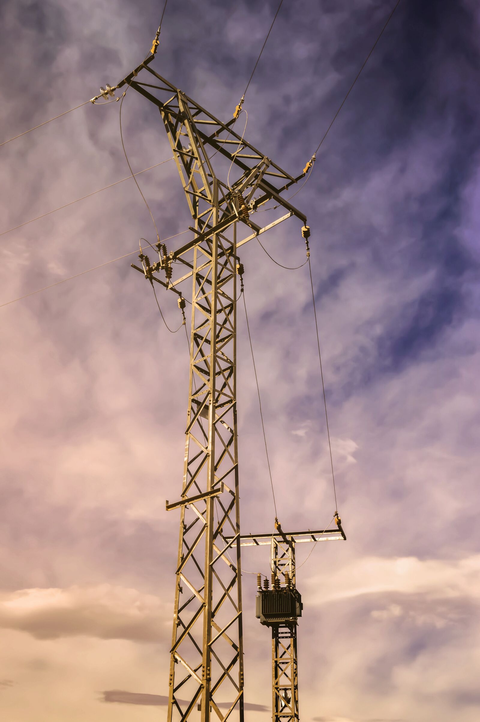 Nikon D3200 sample photo. Tower of electricity, power photography