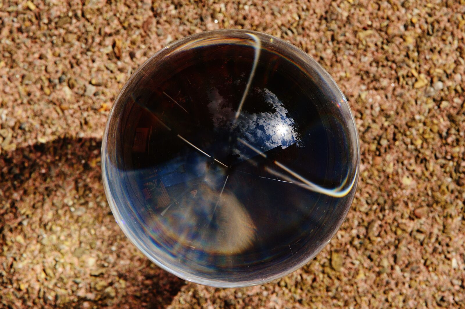 Nikon D3200 sample photo. Glass ball, mirroring, transparent photography