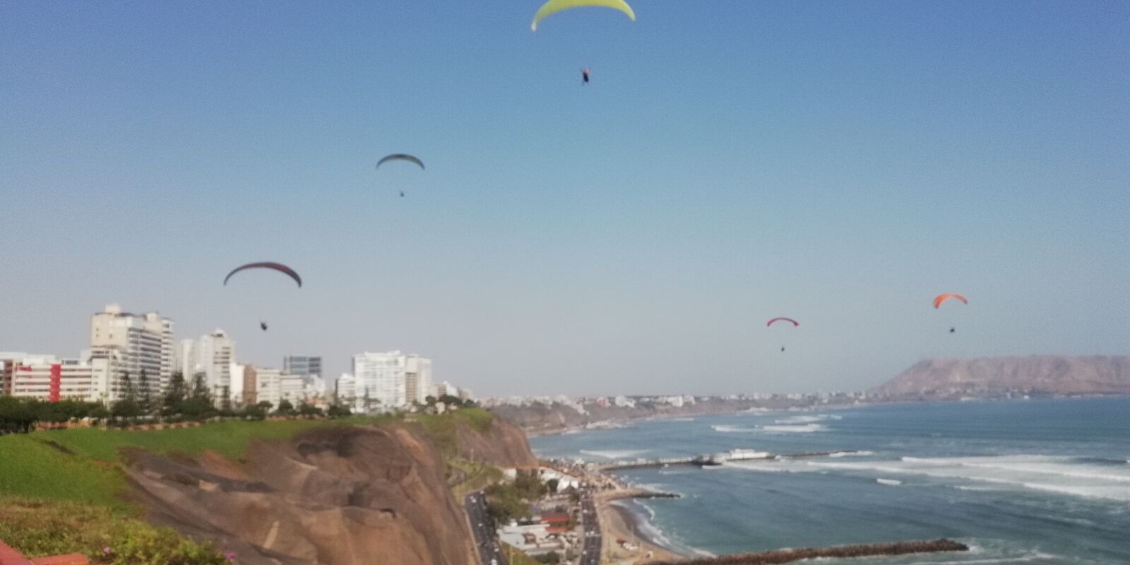 HUAWEI P SMART sample photo. Cliff, paragliding, mountain photography