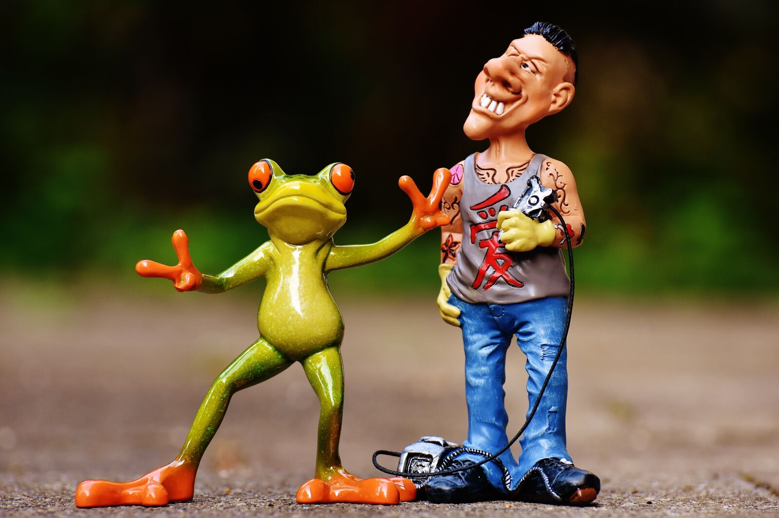Nikon D7200 sample photo. Tattoo artist, frog, customer photography