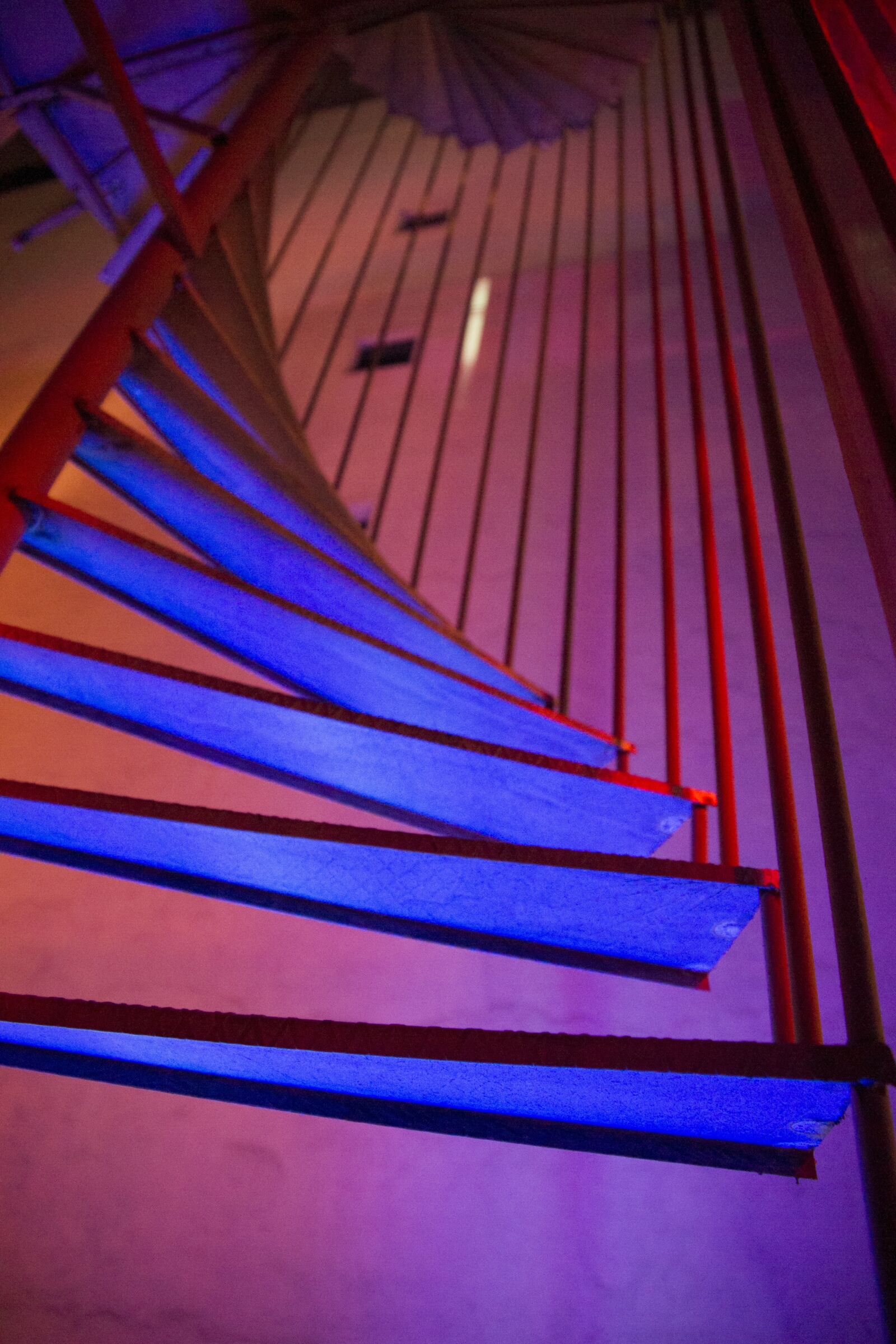 Sony Alpha DSLR-A850 sample photo. Stairs, night, architecture photography
