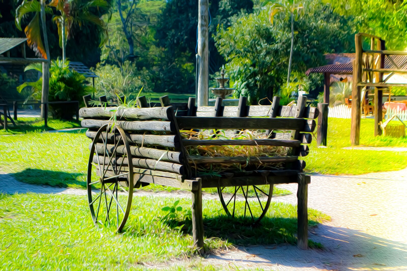 Nikon D3200 sample photo. Wagon, farm, wood photography