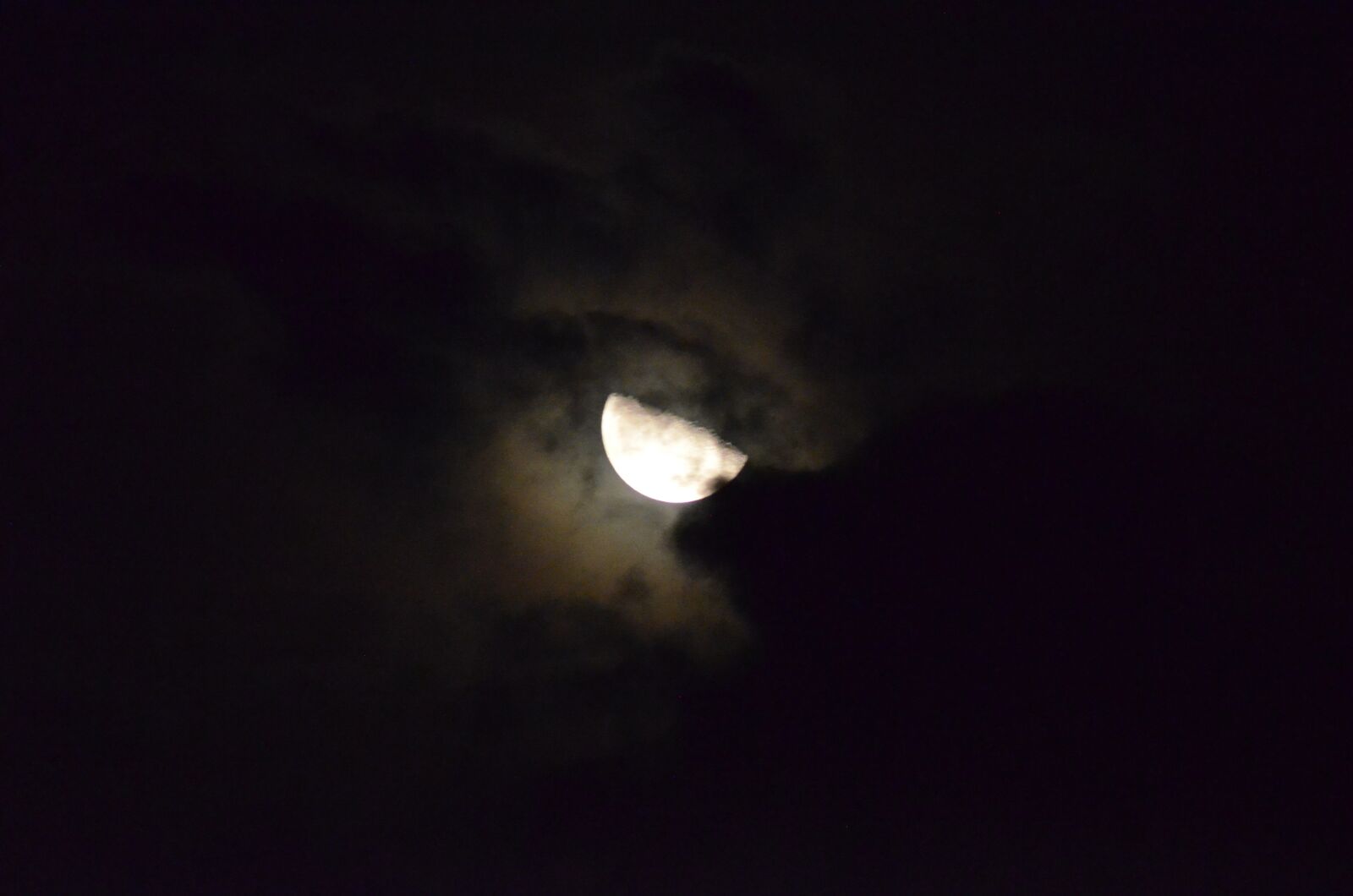 Nikon D5100 sample photo. Moon, night, black photography