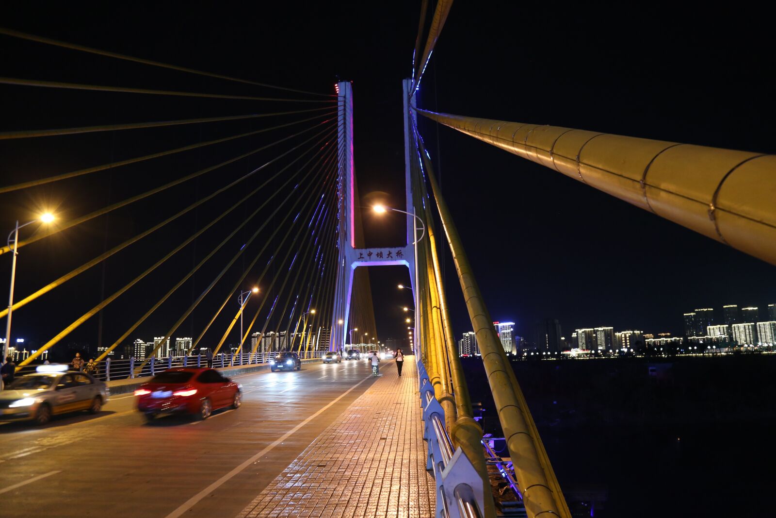 Canon EOS 6D + Canon EF 24-105mm F4L IS USM sample photo. Night view, bridge photography