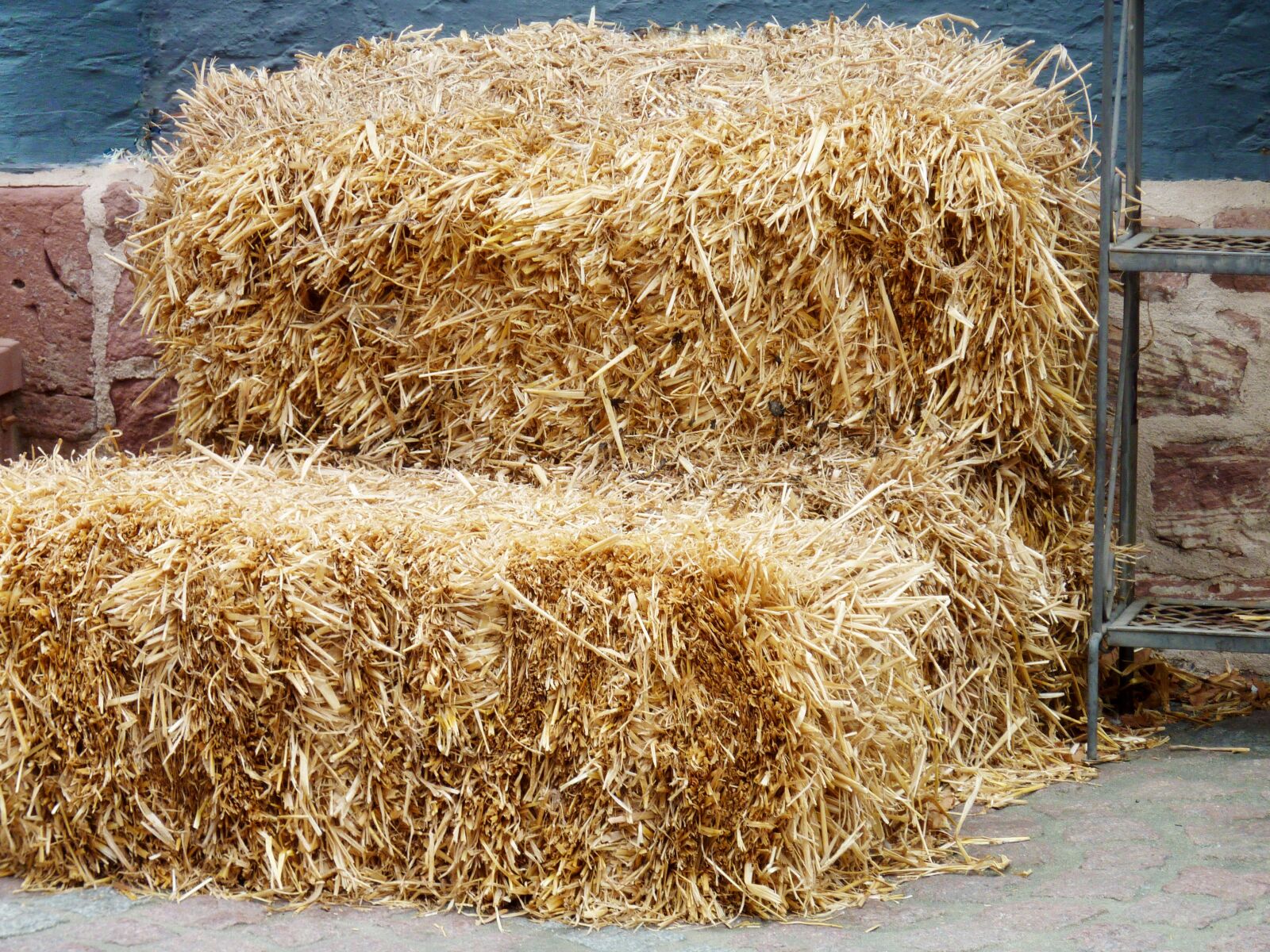 Panasonic DMC-TZ7 sample photo. Hay, hay bales, summer photography