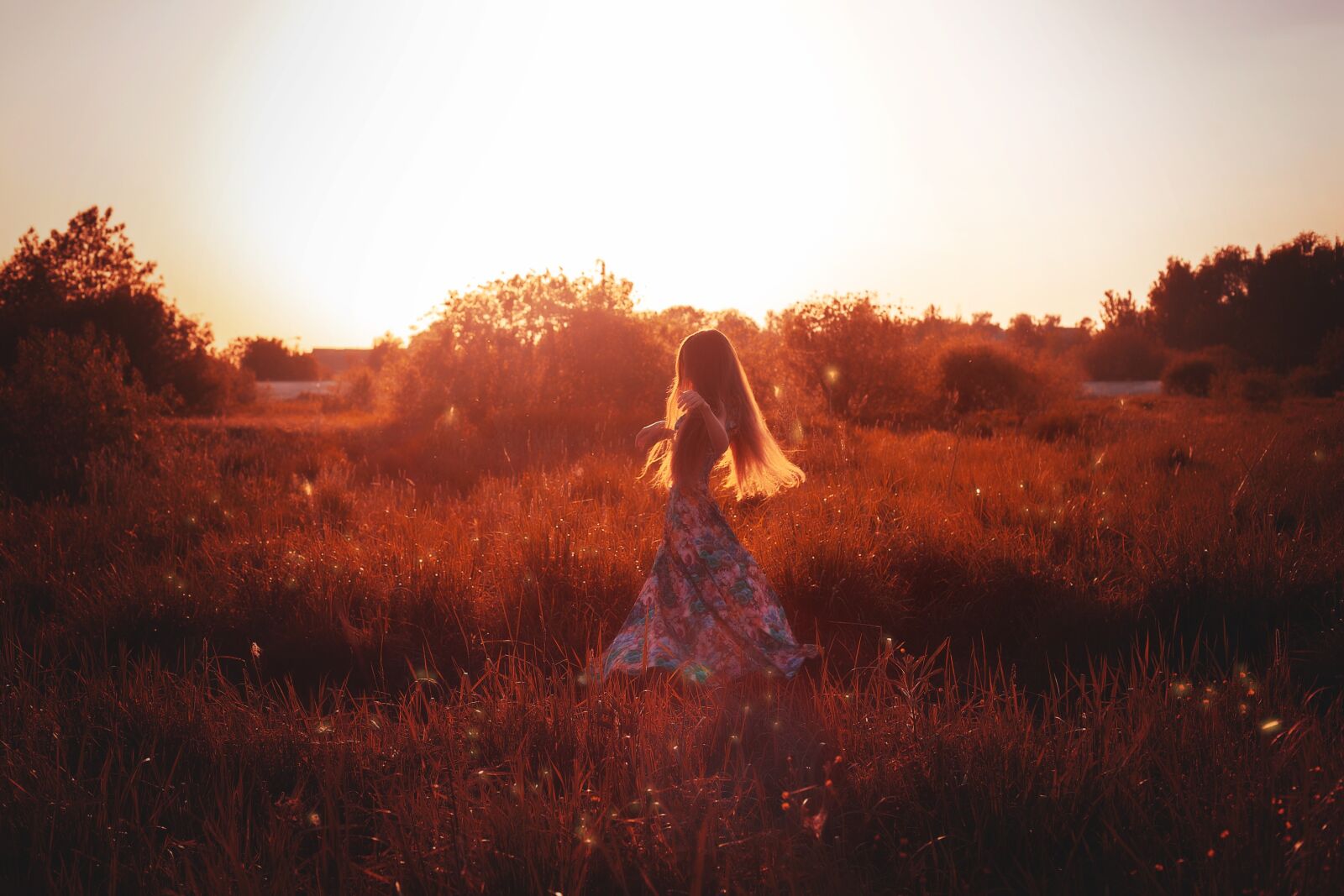Canon EOS 6D + Canon EF 50mm F1.4 USM sample photo. Girl, sunset, dress photography