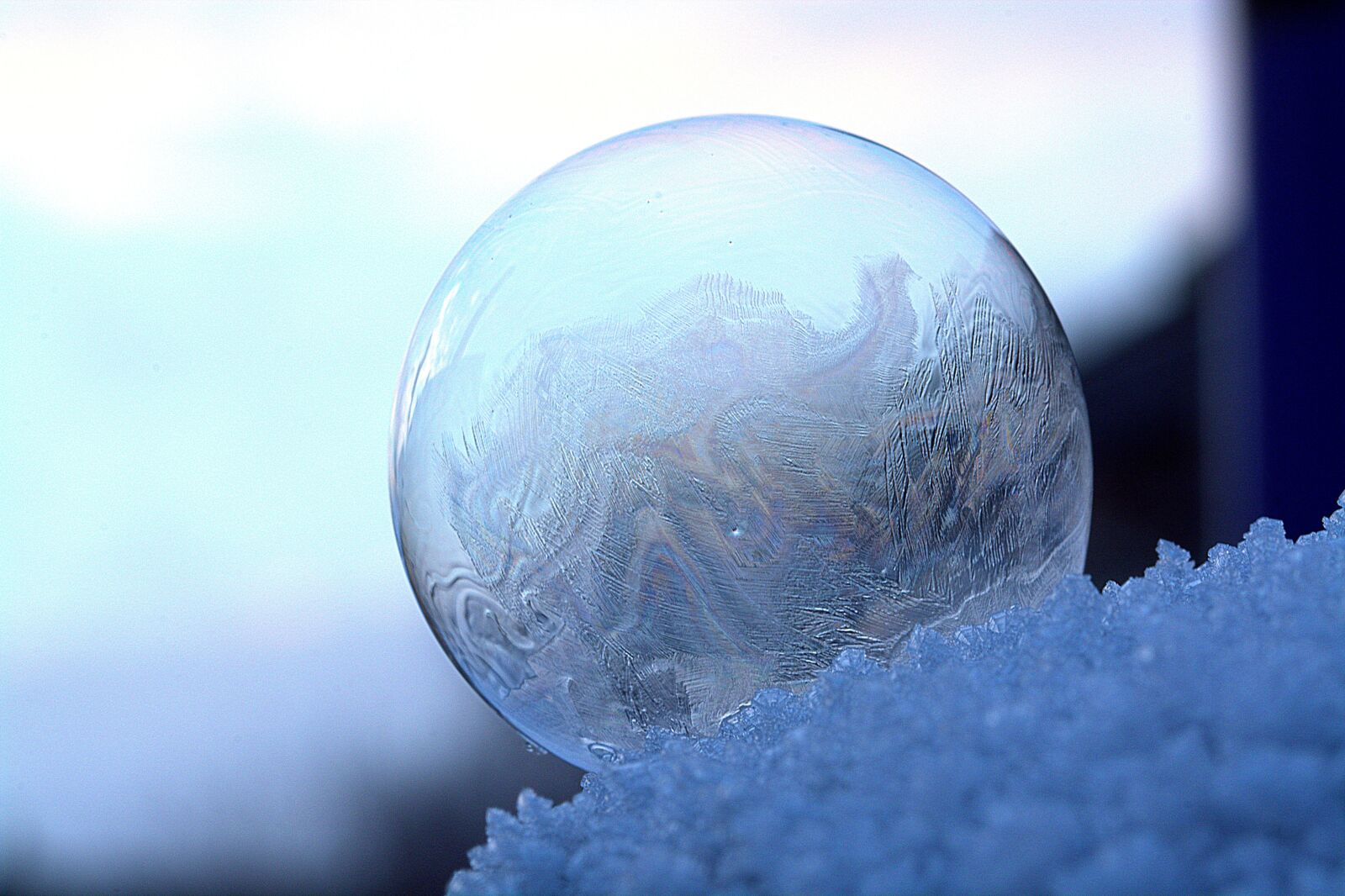 Nikon D5200 sample photo. Soap bubble, freeze, frozen photography